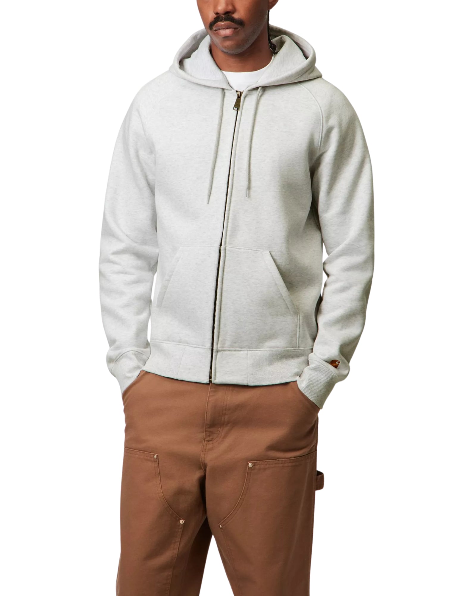 I033664 00JXX GRAY HOODED JACKET - 펠페 - CARHARTT WIP