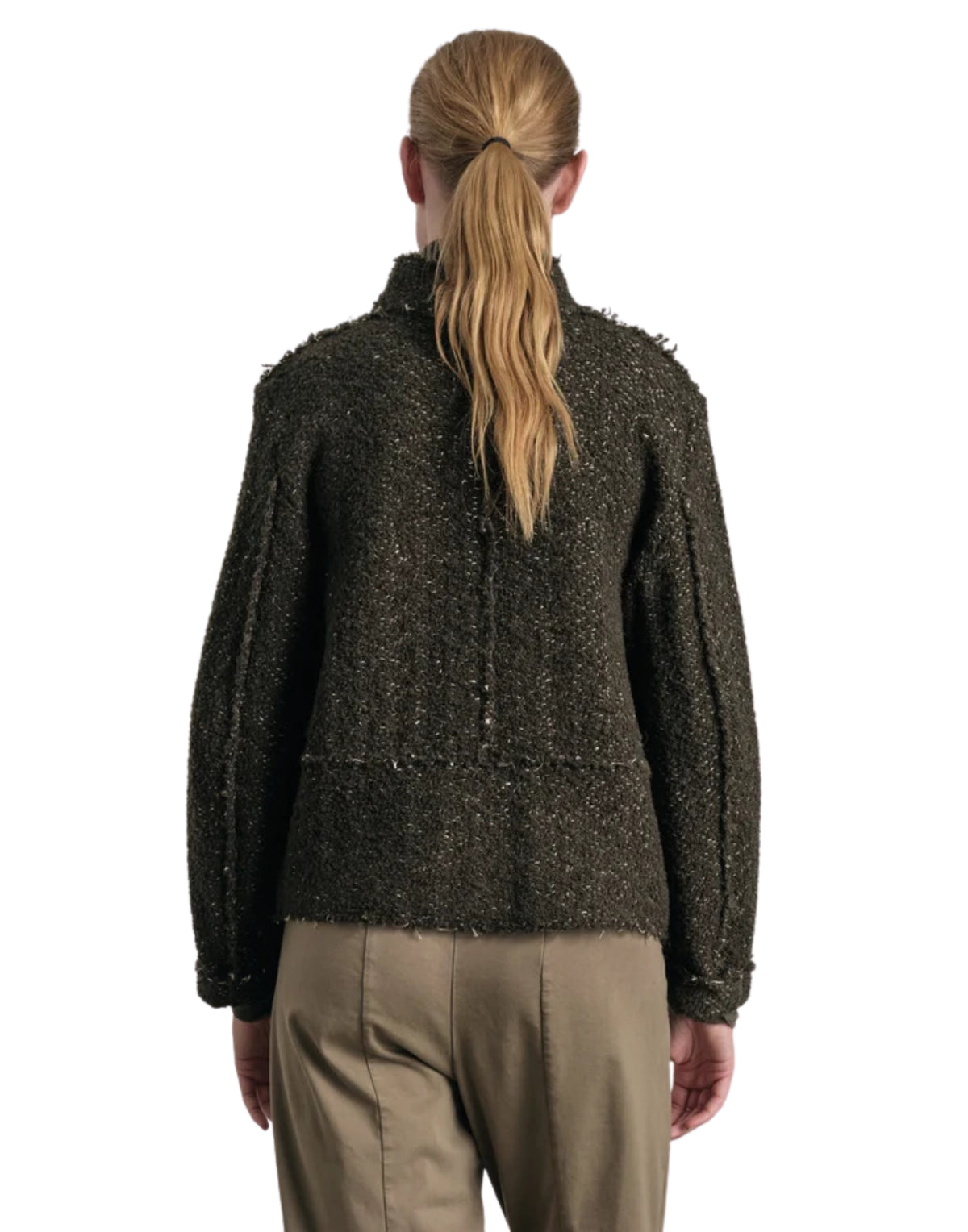Crop Jacket Dark Green