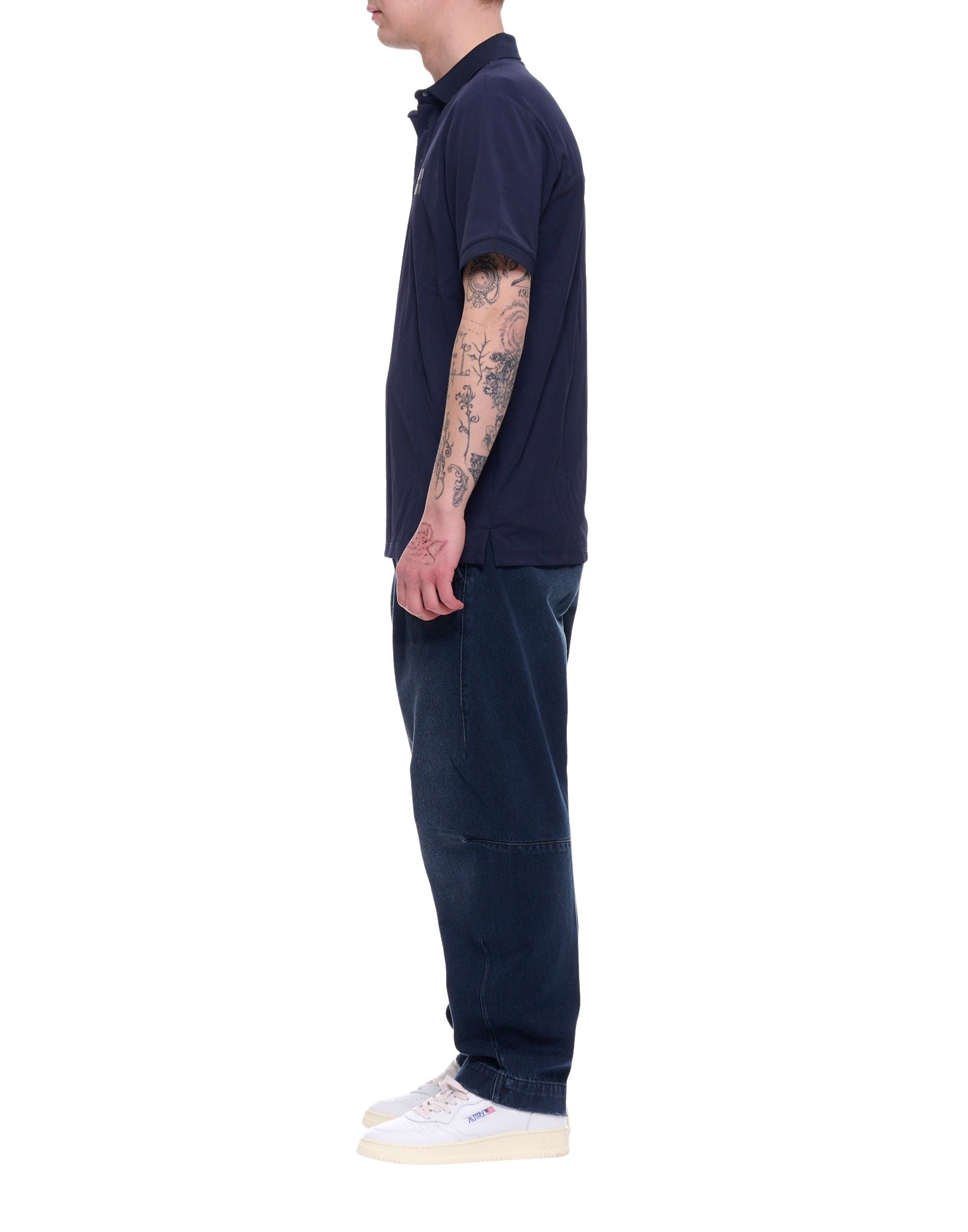 Outhere Men’s T-Shirt Bliss Blue Navy Regular Fit Cotton Front Logo 4651M303B208-26046 1844 BLISS