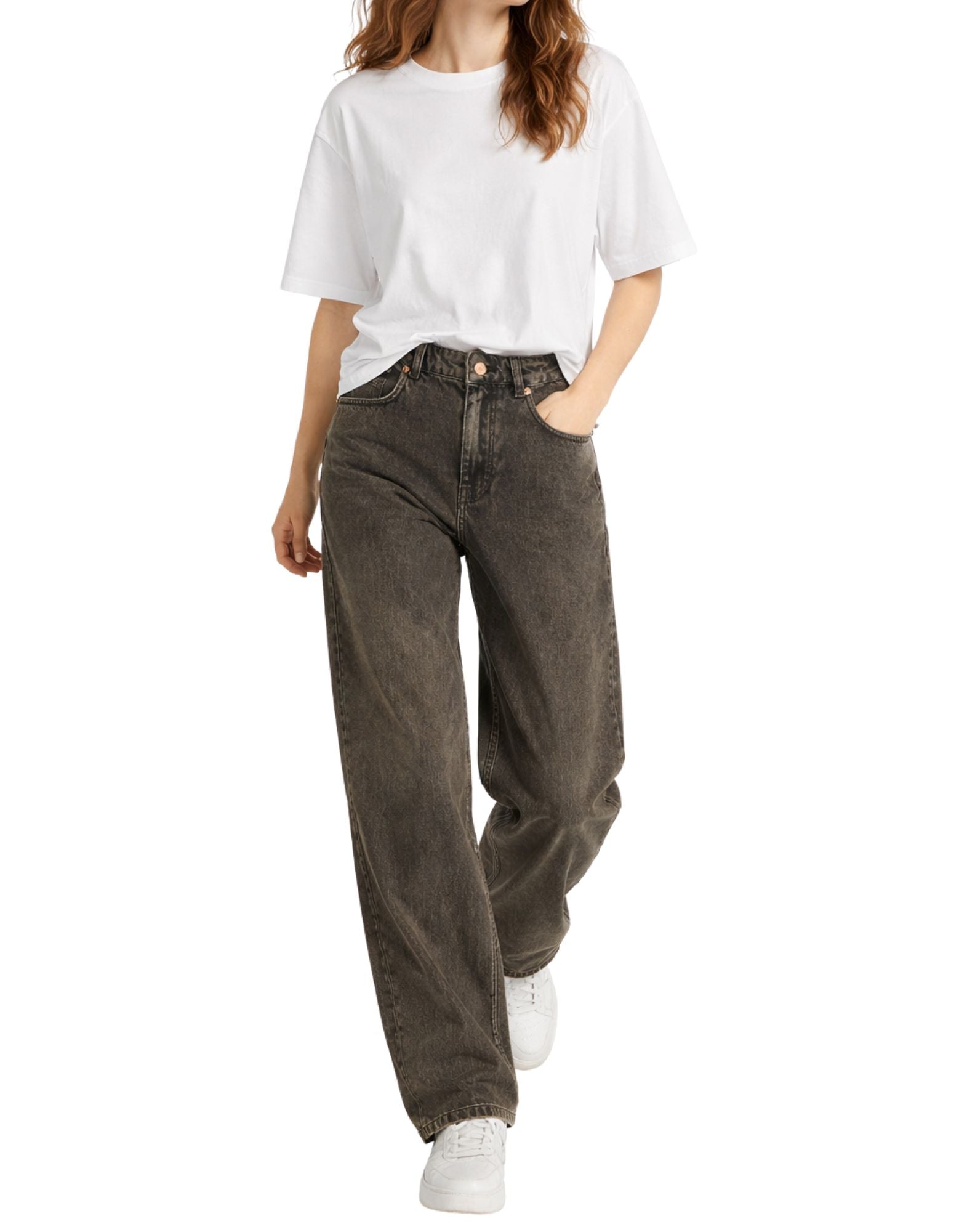 Woodbird WBBrooke Oak Jeans Jeans da donna marroni lavati 2615-103 WASHED BROWN