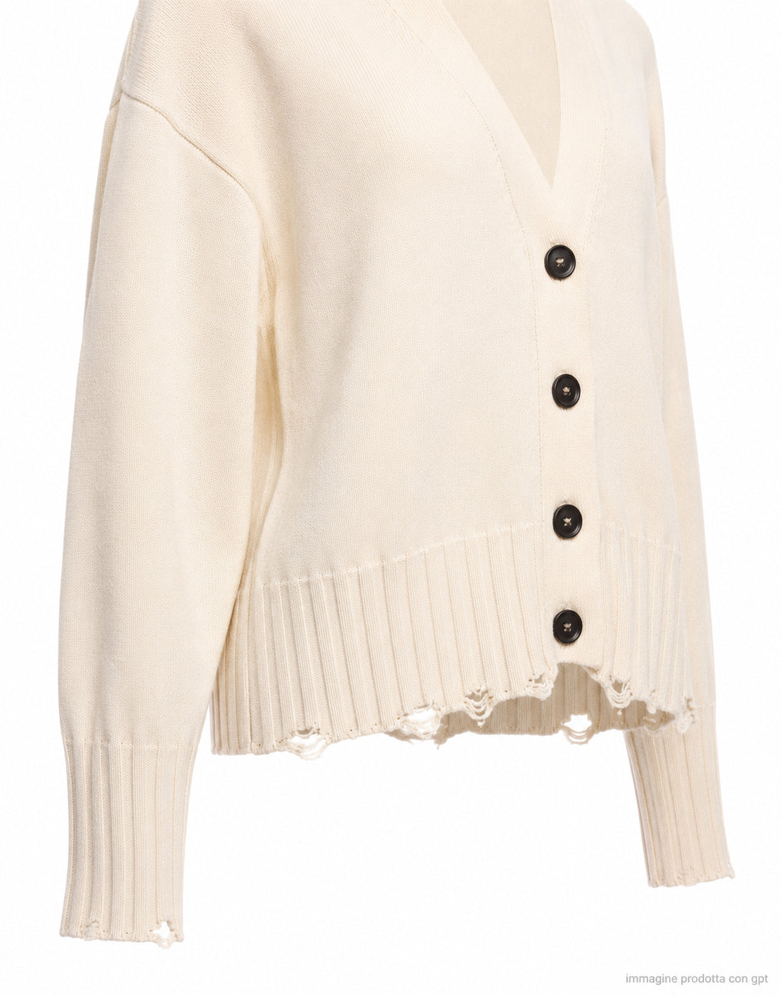 Cardigan Rottura Panna