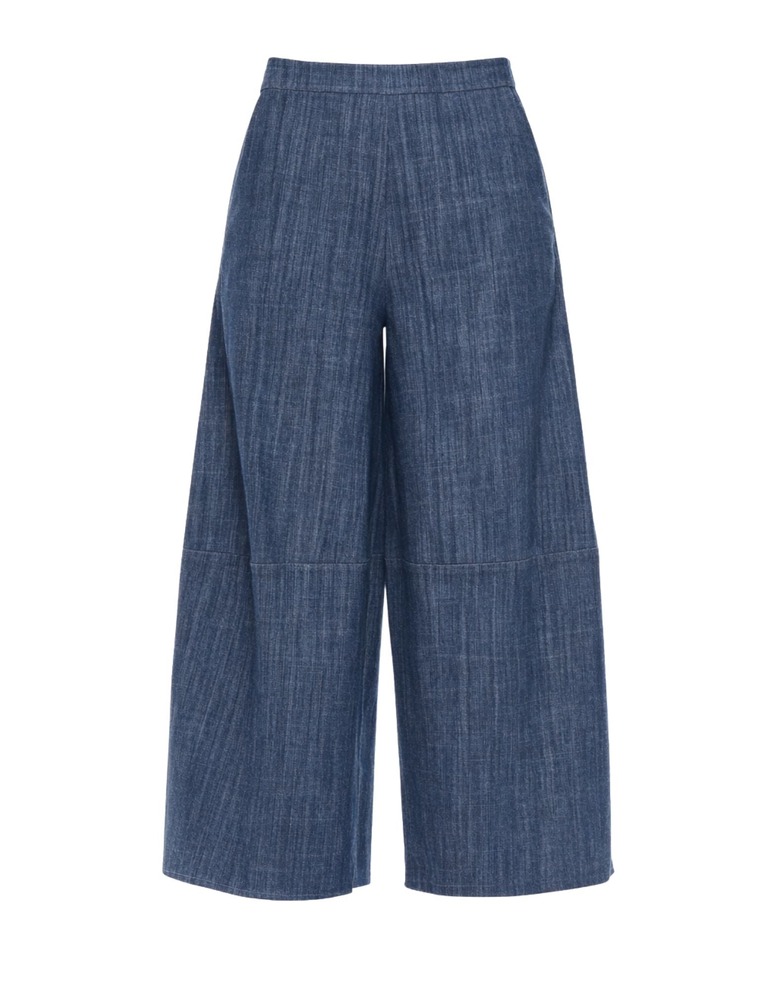 Hira Women’s Blue Cropped Pants Made in Italy W341 005