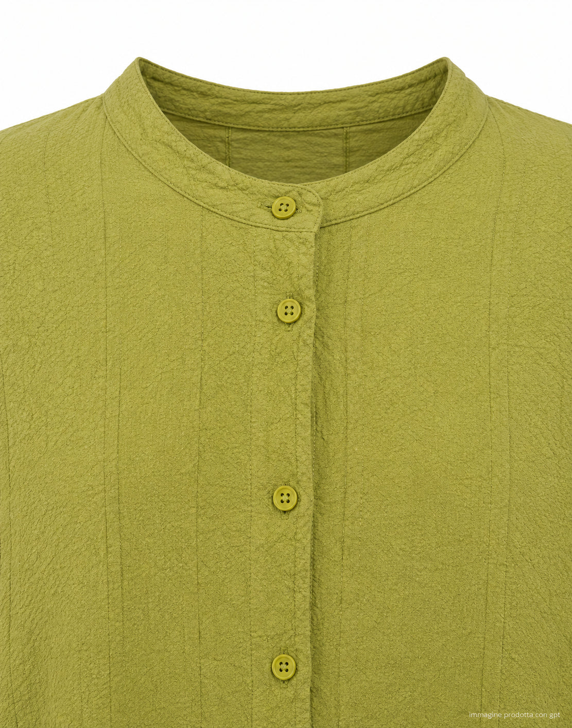 Transit Olive Long Button-Front Dress CFDTRCB114 23 OLIVE