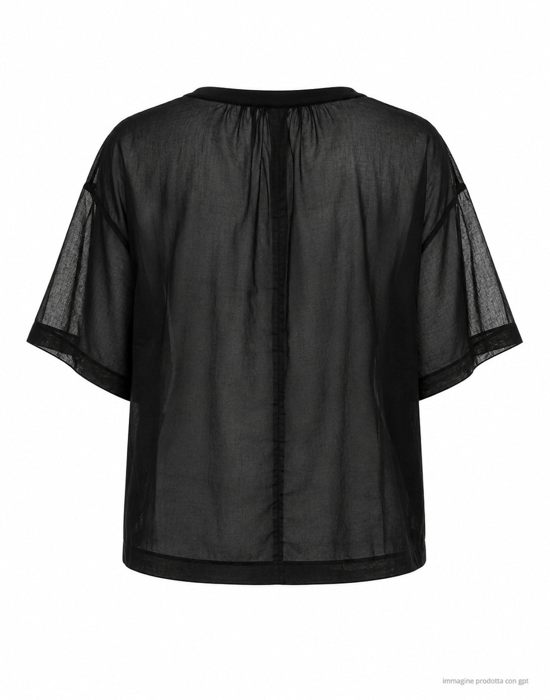 Blusa Laboratorio Mujer Algodón Negra JO4669 0999 NEGRO