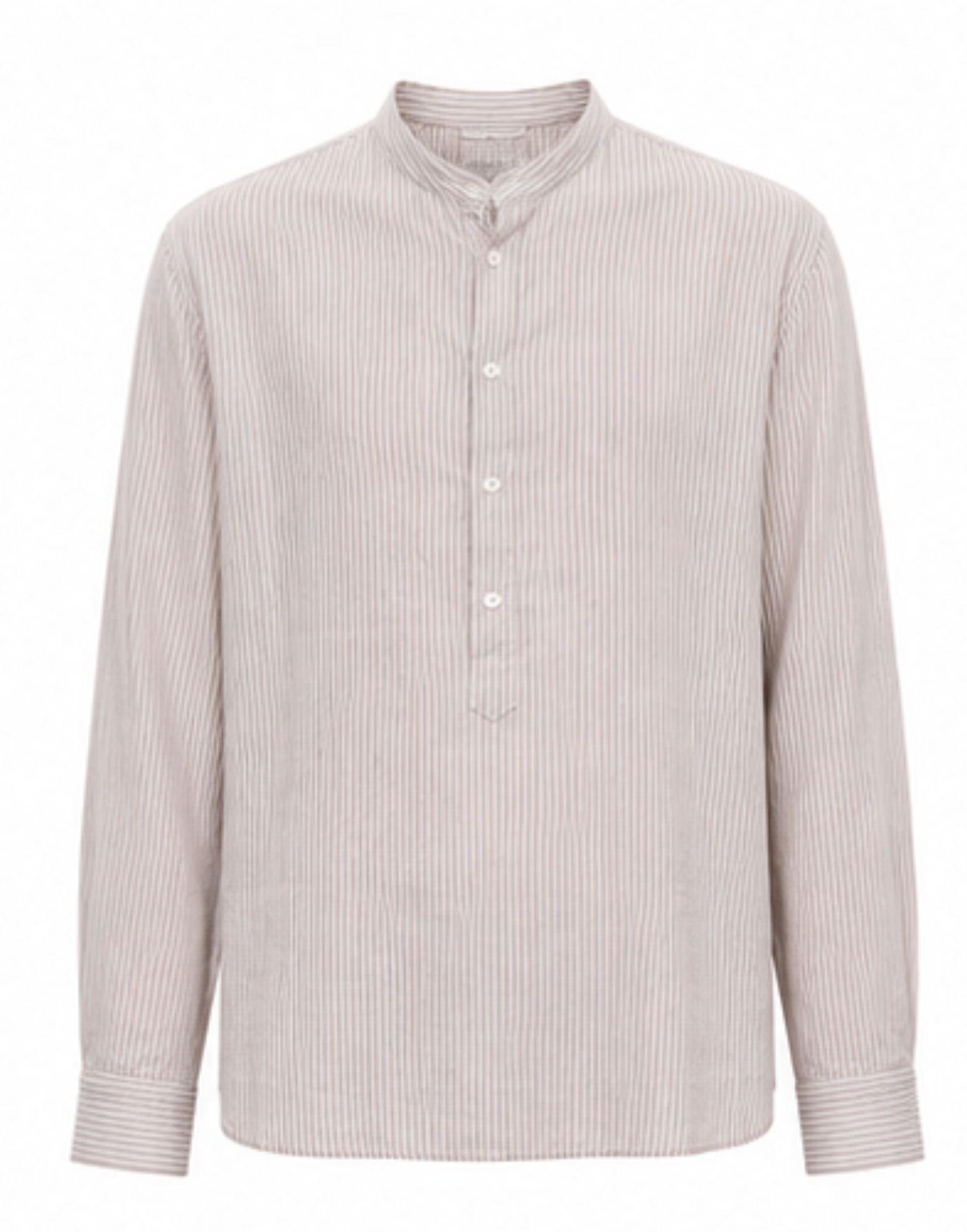 East Harbour Surplus Seul Striped Shirt in Cotton Hemp SEUL 4177 STRIPED ONE COLOR