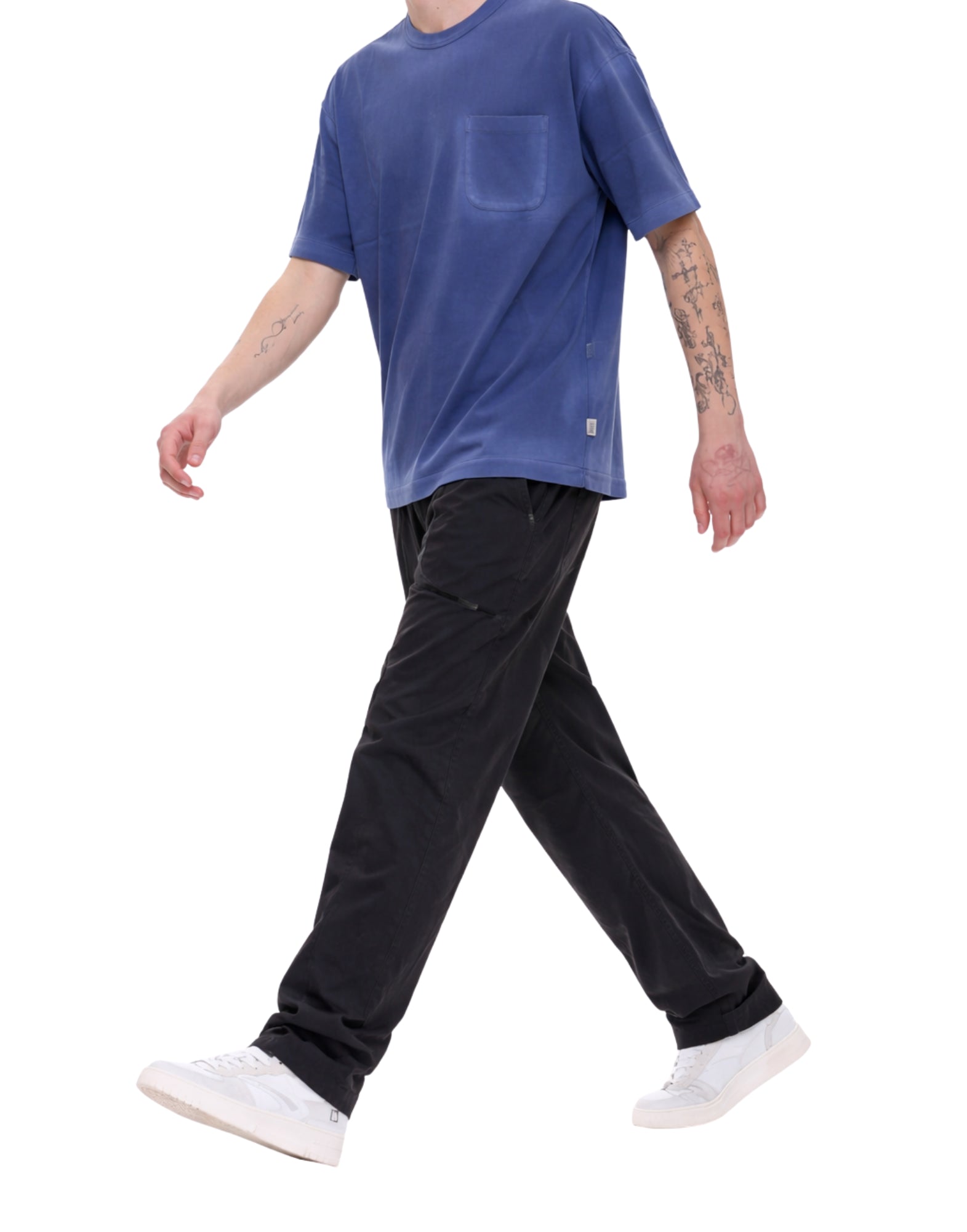 YouMustCreate Triple Pocket Men’s T-Shirt Blue P6AAE 40 BLUE