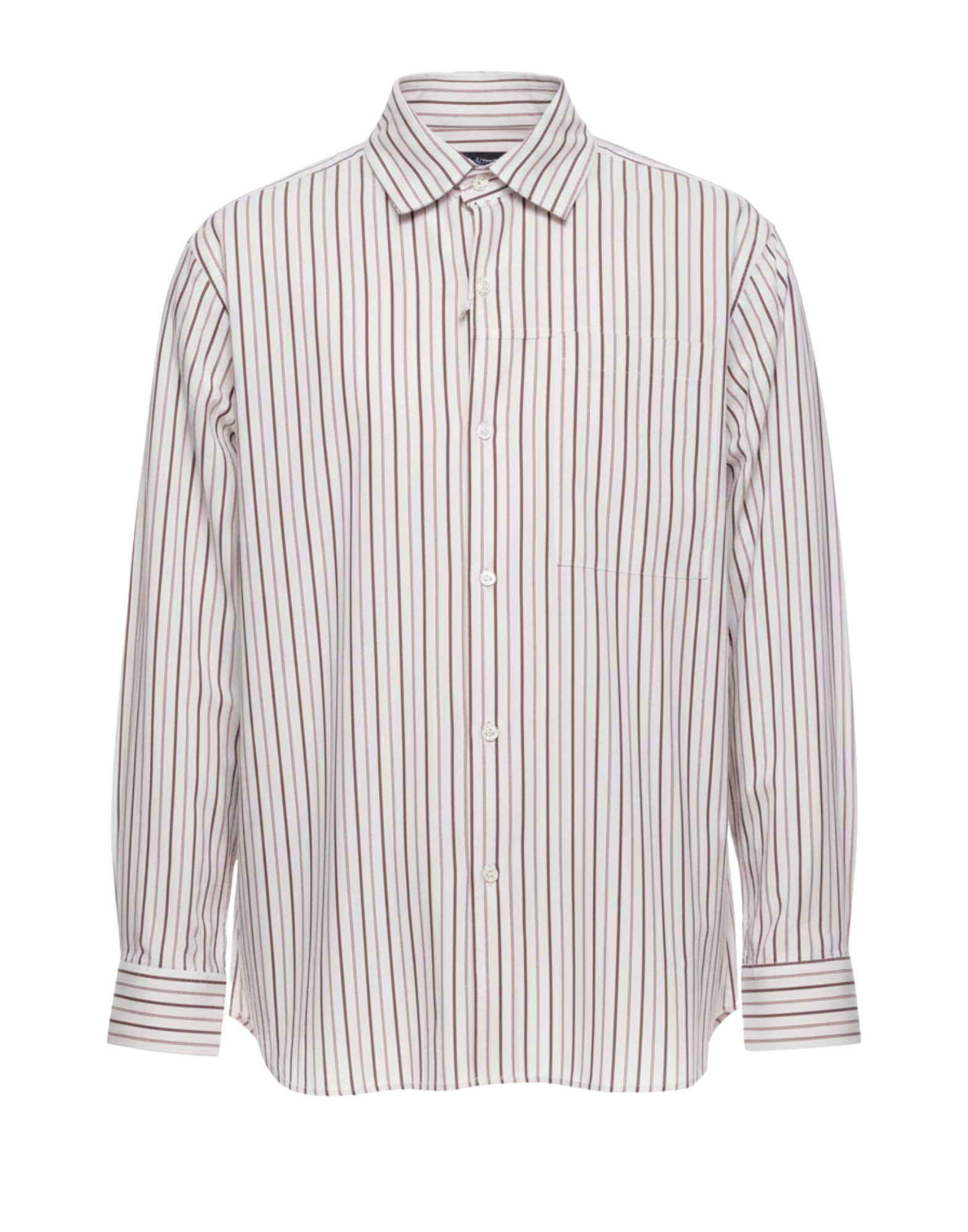 Costumein Ethan Bastian Men’s Striped Cotton Shirt White Made in Italy Z78BA 24 WHITE STRIPED SHIRT ETHAN BASTIAN