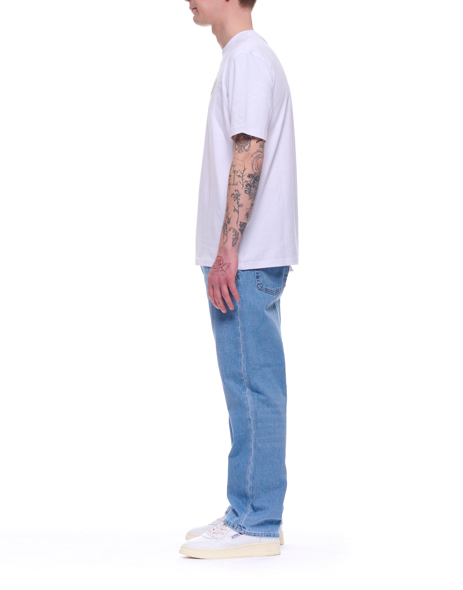 Pantalón vaquero Austin Straight de cinco bolsillos de Telacruda en azul claro TNPT0009- DE0038B 2621 LAV.