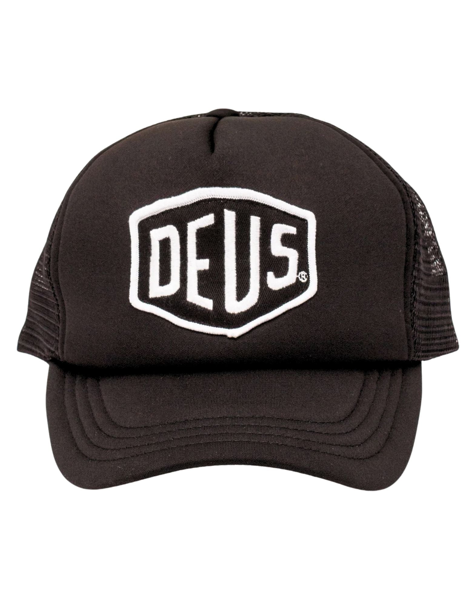 Deus Ex Machina Baylands Trucker Cap Mesh Black White Unisex D261MHA190003 BLACK-WHITE