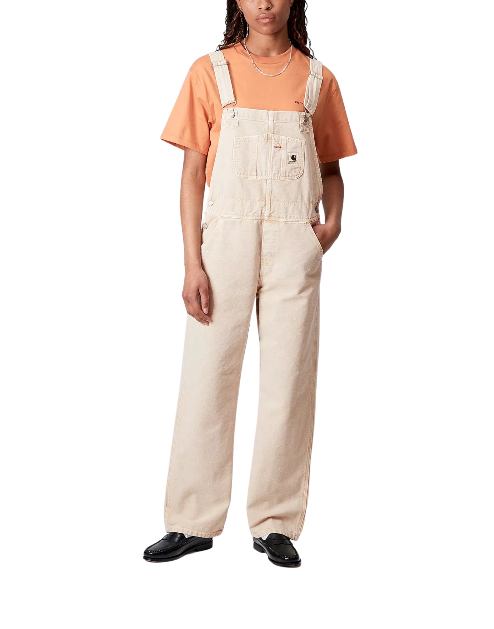 Overalls woman I035572 07E BLB OVERALL DUSTY H BROWN CARHARTT WIP