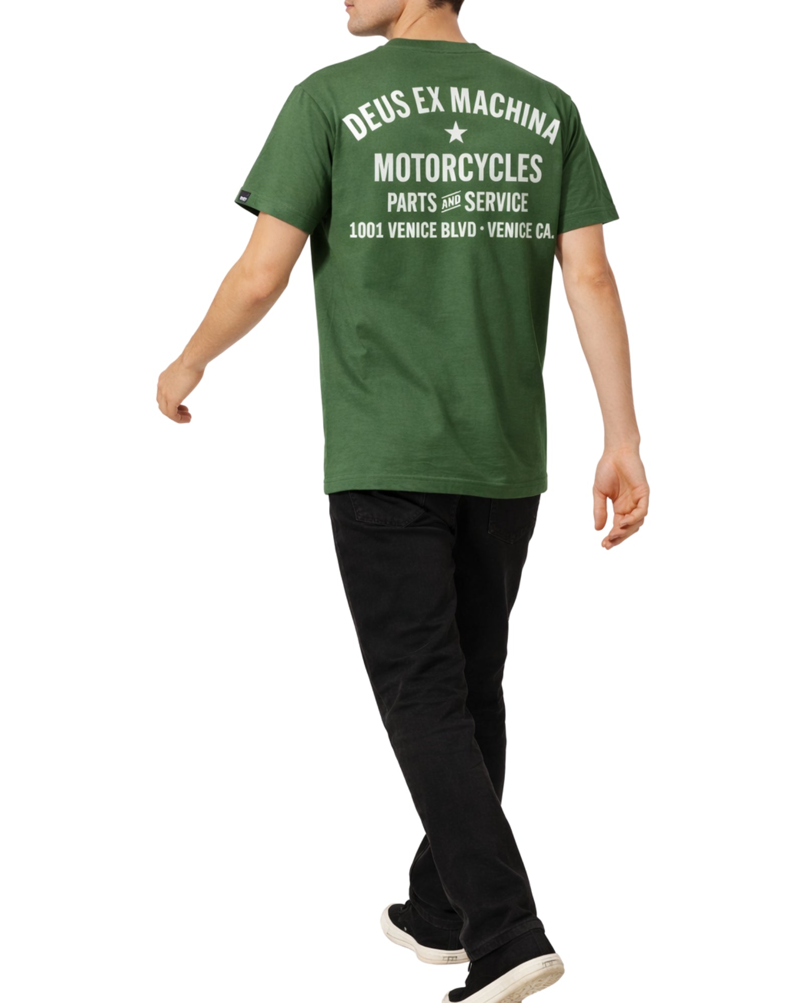 Deus Ex Machina Venice Address Cotton T-Shirt Green Men’s D261MTS124050090