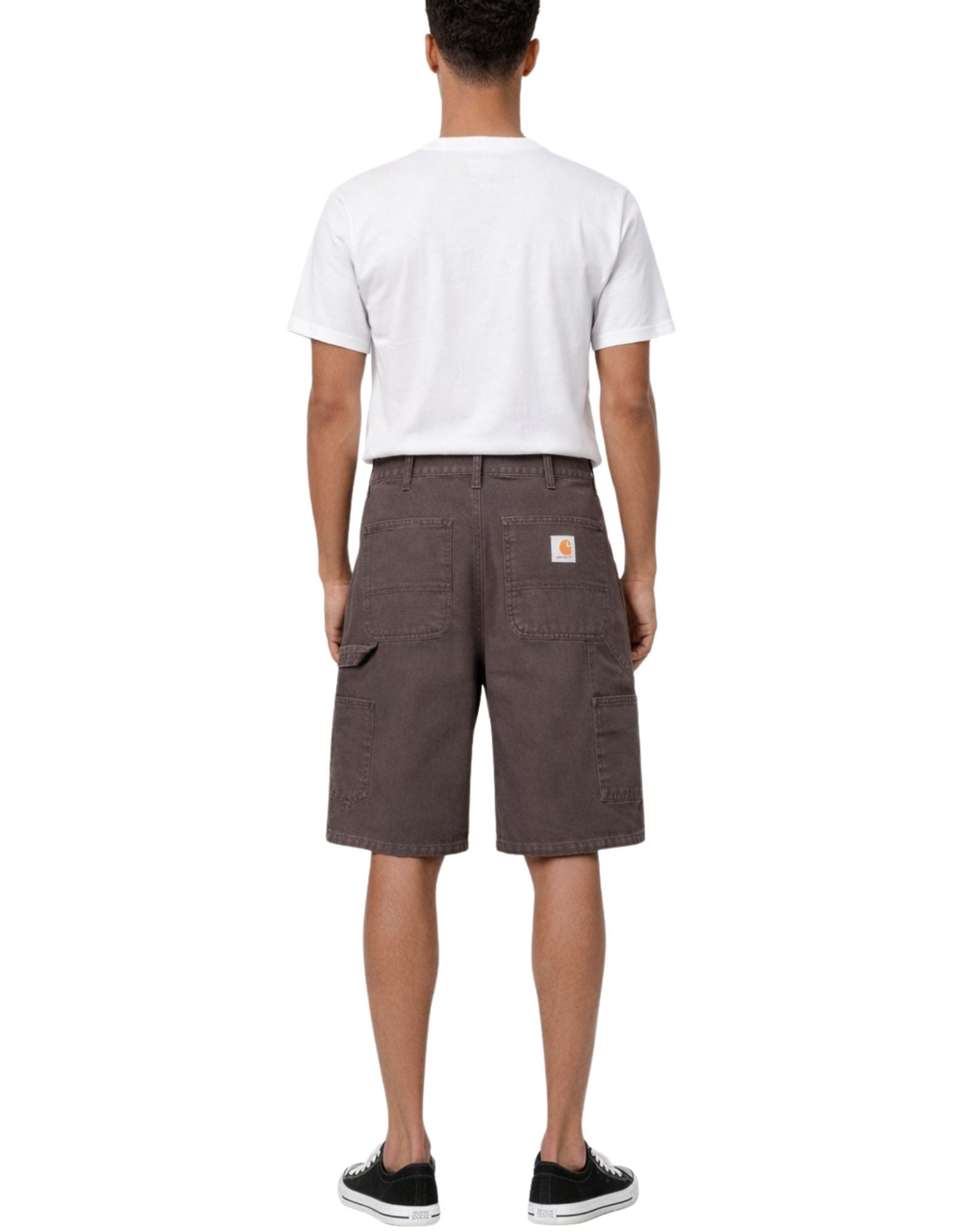 Carhartt WIP Single Knee Short Shale Stone Canvas Organic Cotton Men’s I034797 3IS4O