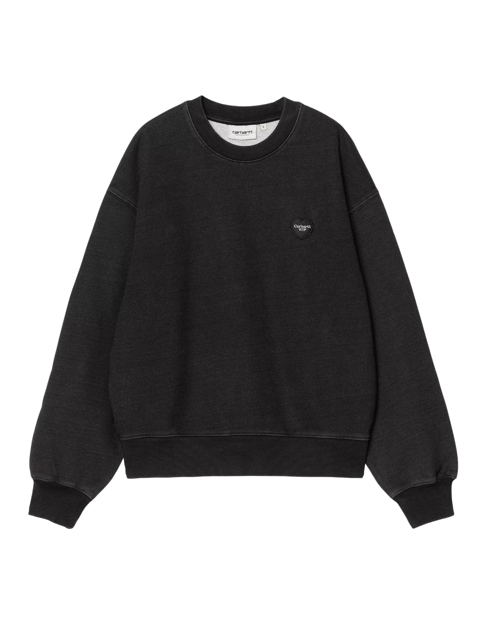 Sweatshirt woman I034677 89GD INGO BLACK GARMENT DYED CARHARTT WIP