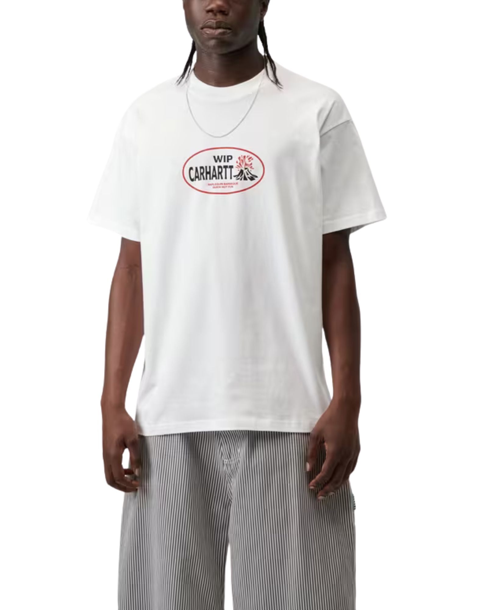 Carhartt WIP S/S Harlekin BBQ T-Shirt White Men’s I036245 02.XX