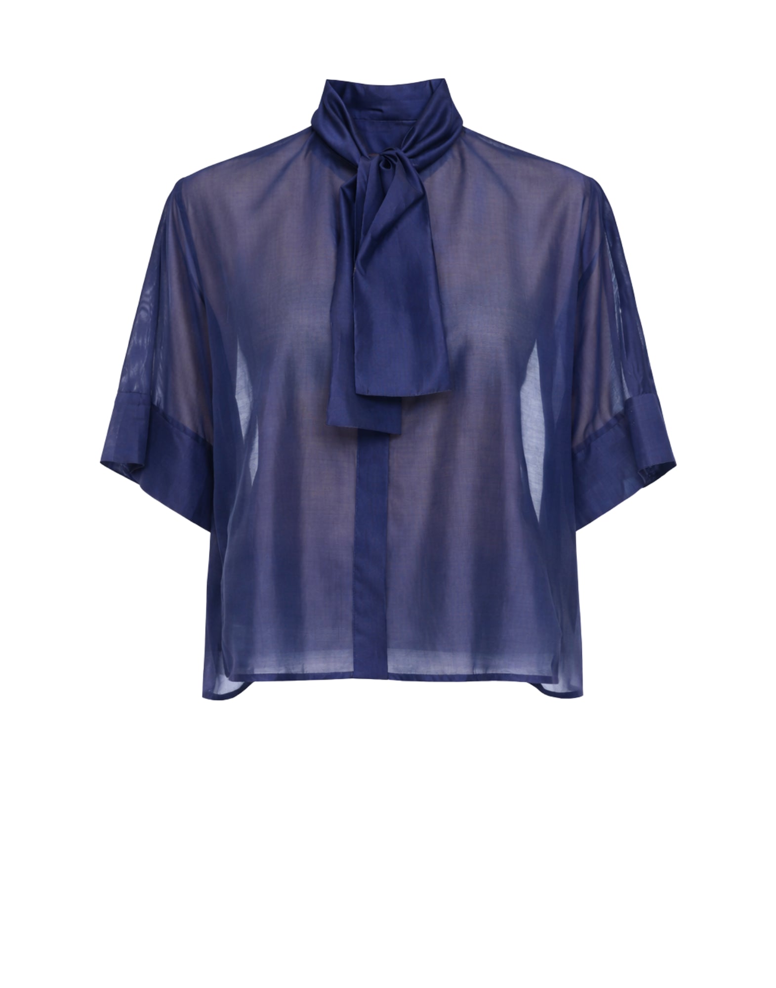 Meimeij Women’s Night Sky Soft Shirt in Lyocell Blend, Relaxed Fit, Made in Italy E6/I/M6EF21 888 NIGHTSKY