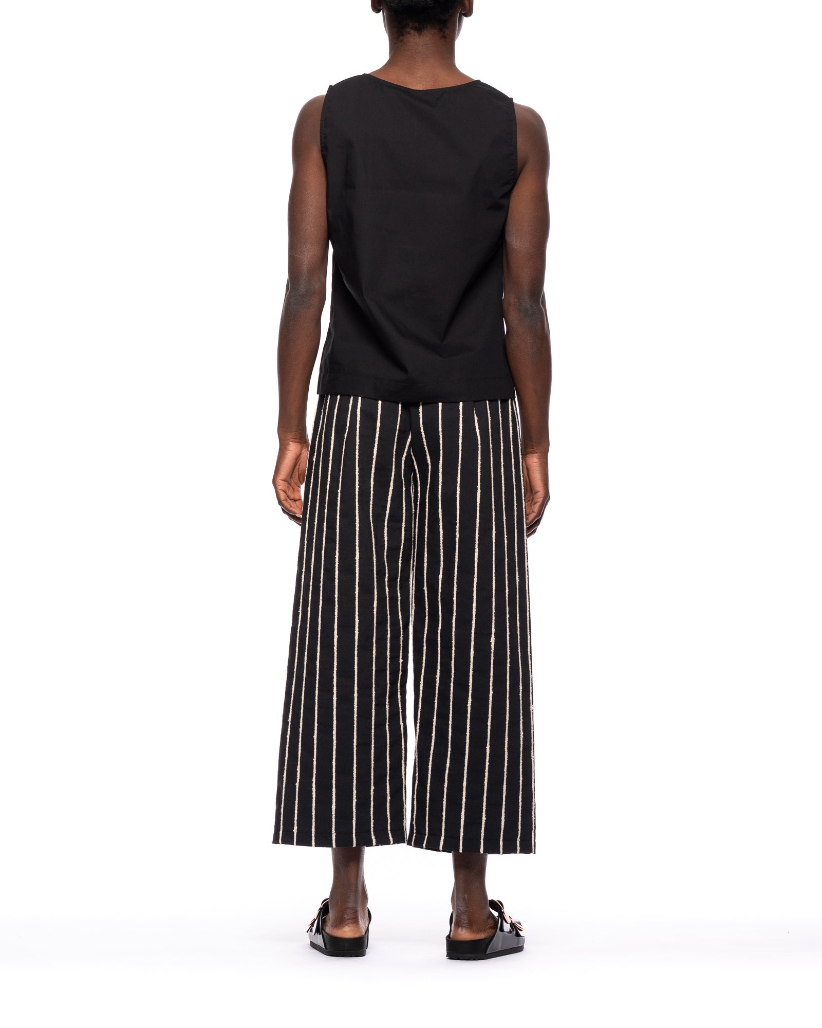 Hose Frau T356 91n schwarze Elfenbein Maria Calderara