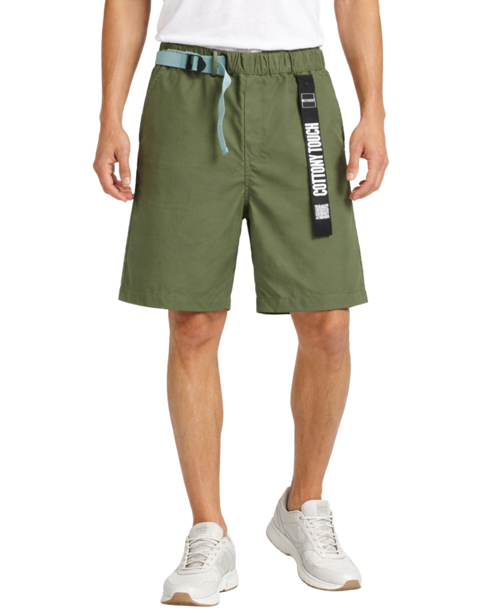 Outhere Rêve Bermuda Shorts Green – Men’s Technical Shorts with Belt 4648M206B203 1873 REVE BERMUDA