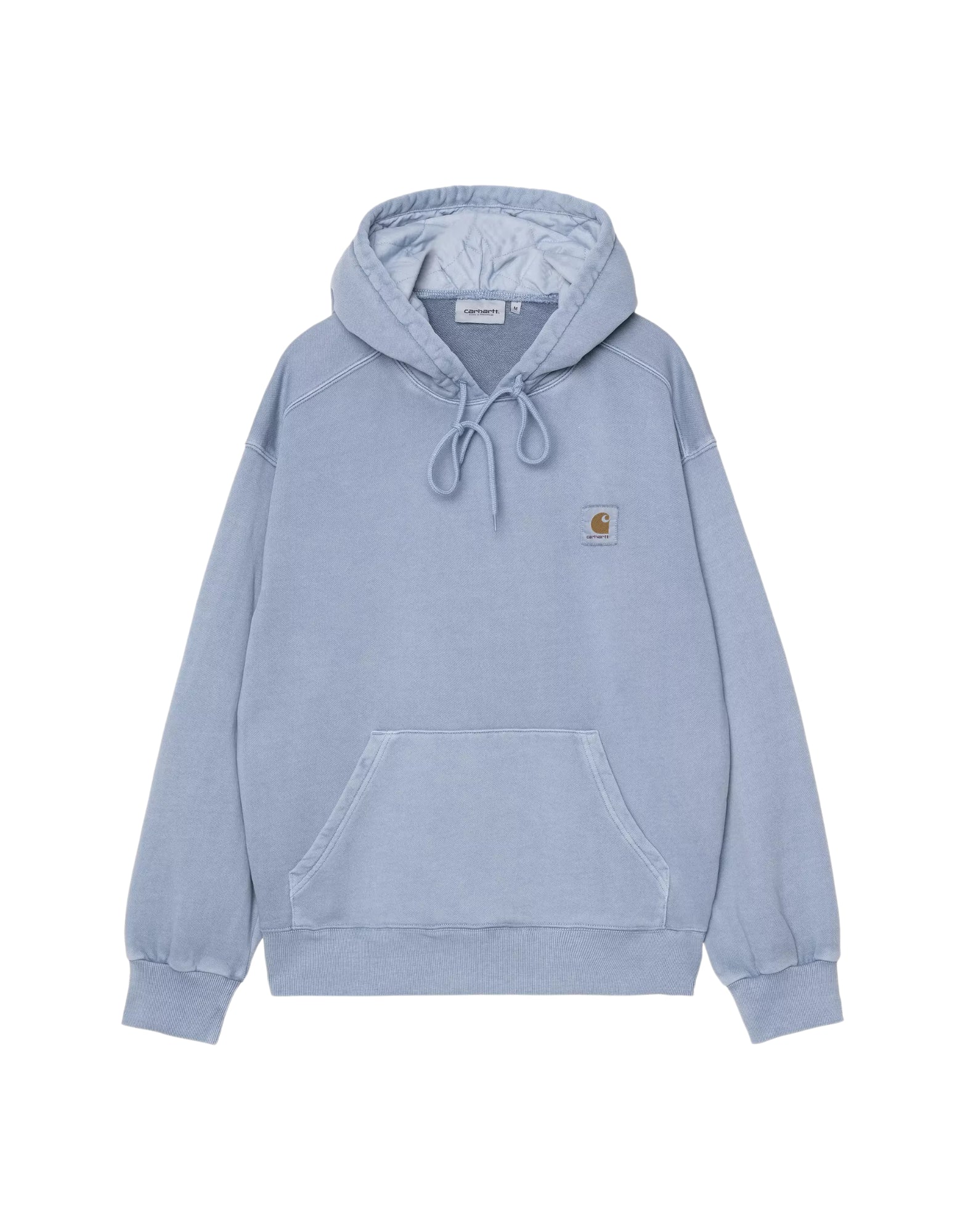 Carhartt WIP Hooded Nelson Sweatshirt Gentle Blue Garment Dyed Men’s I029963 3HXGD
