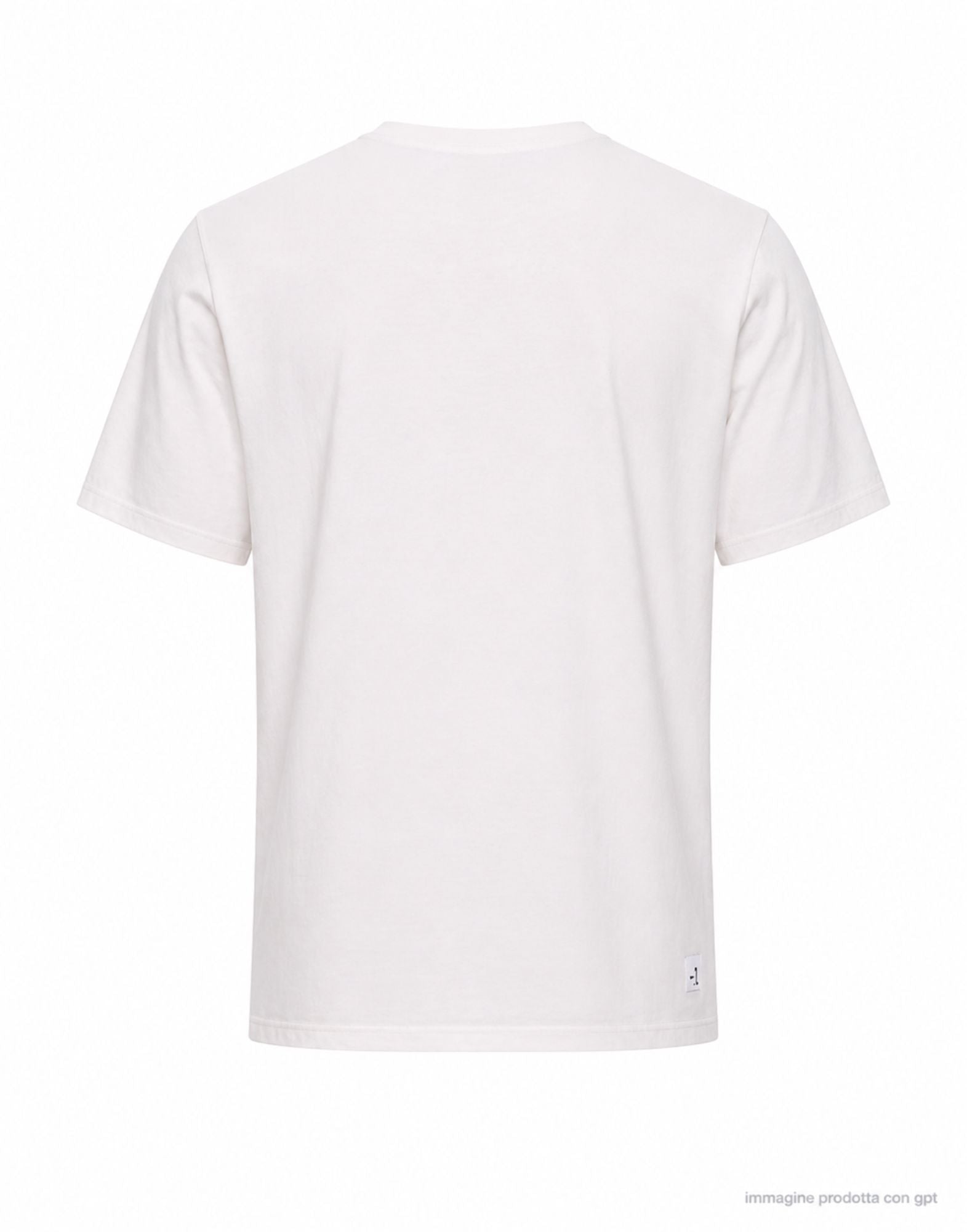 Camiseta de algodón The One de Nordic Denim para hombre blanca de corte regular y cuello redondo 25-85-999 BLANCO