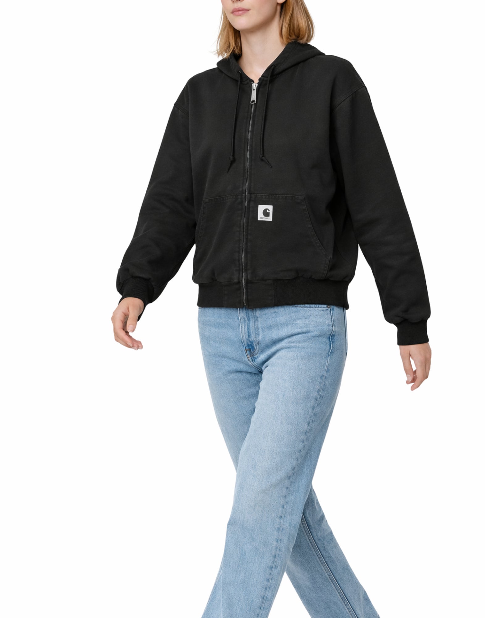 Carhartt WIP W' OG Active Jacket Dearborn canvas Black Stone women’s I034842 894O