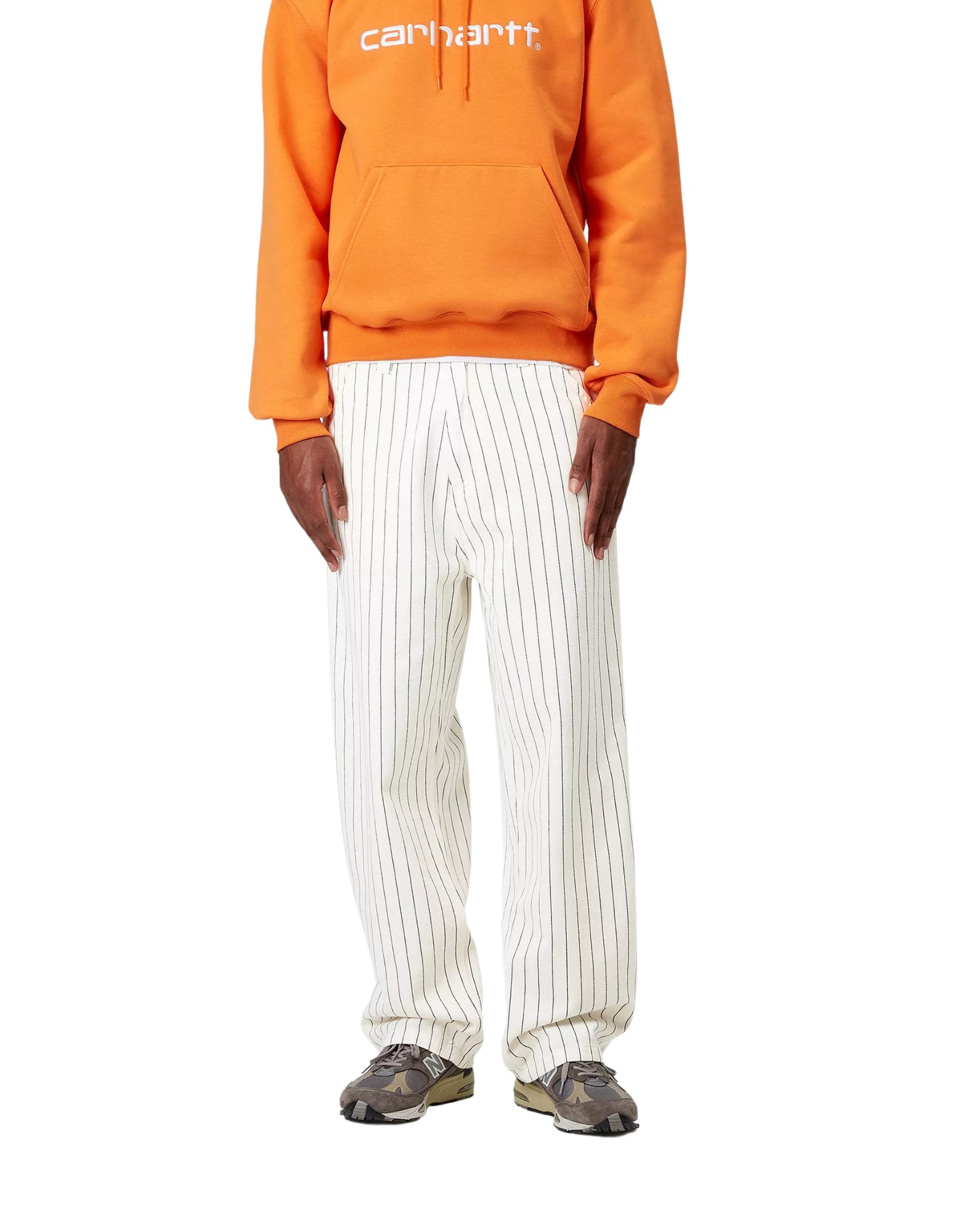 바지 맨 i034800 2RM02 OG 단일 무릎 좌석 스트라이프 CARHARTT WIP