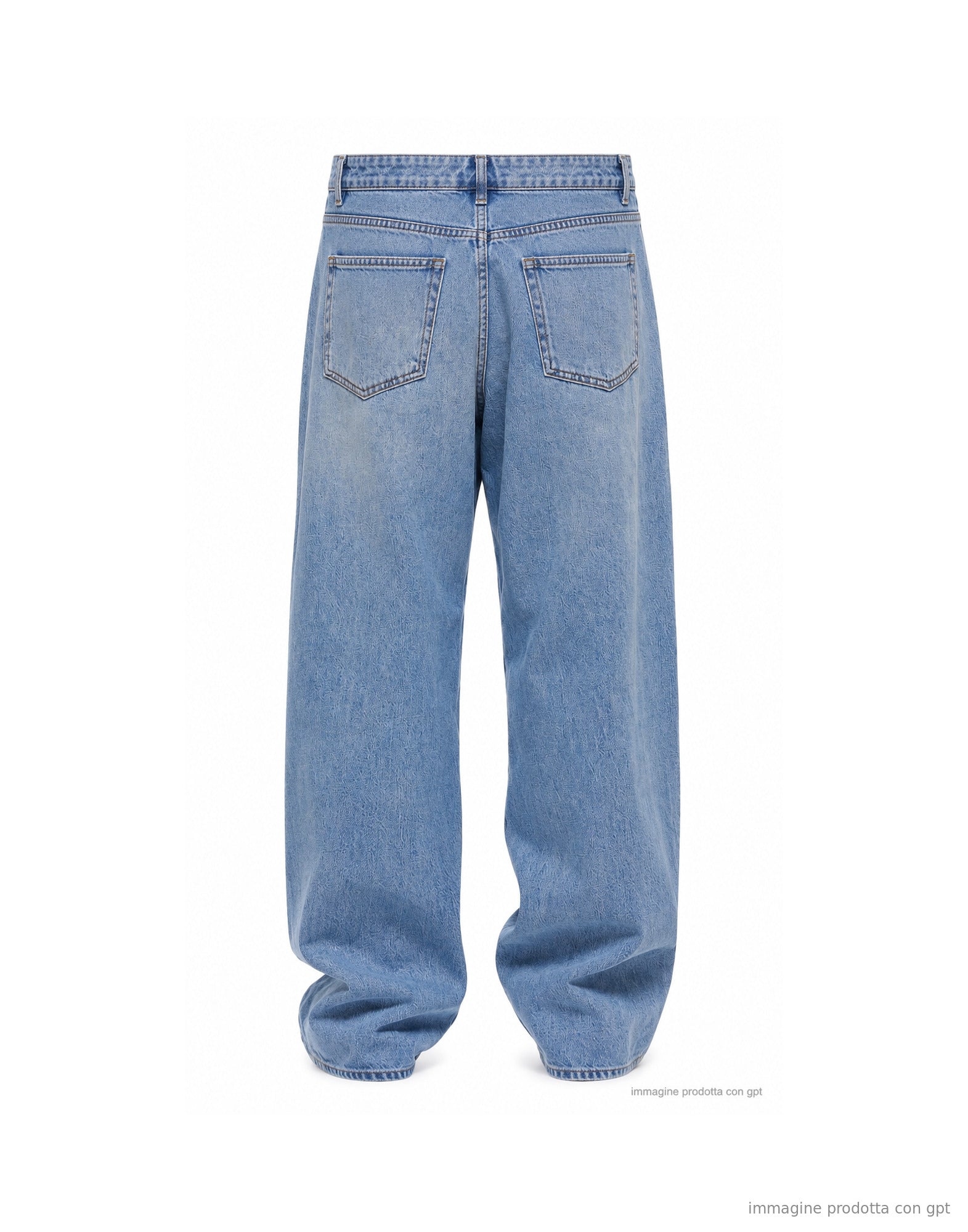 Nine:In:The:Morning Pantalón Tito de 5 bolsillos Vaqueros holgados de mezclilla azul TIT02 FS24 DENIM