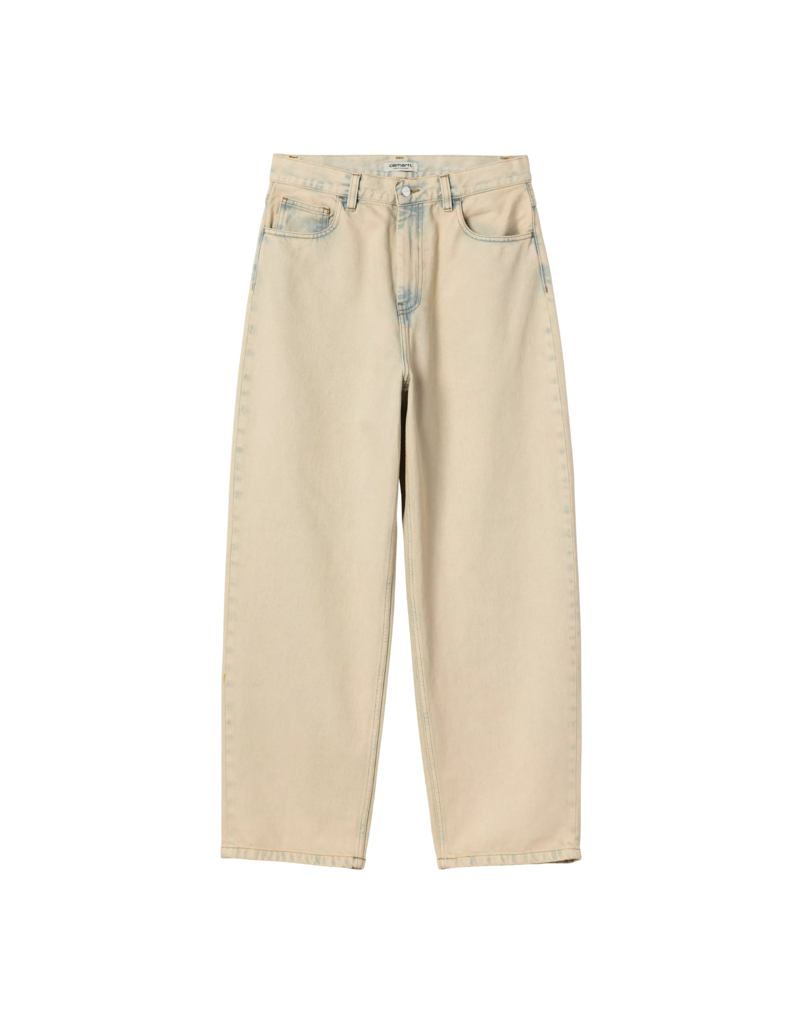 Carhartt WIP W’ Brandon Pant Women – Blue Sand Bleached Denim, Loose Fit I035892 01.SN