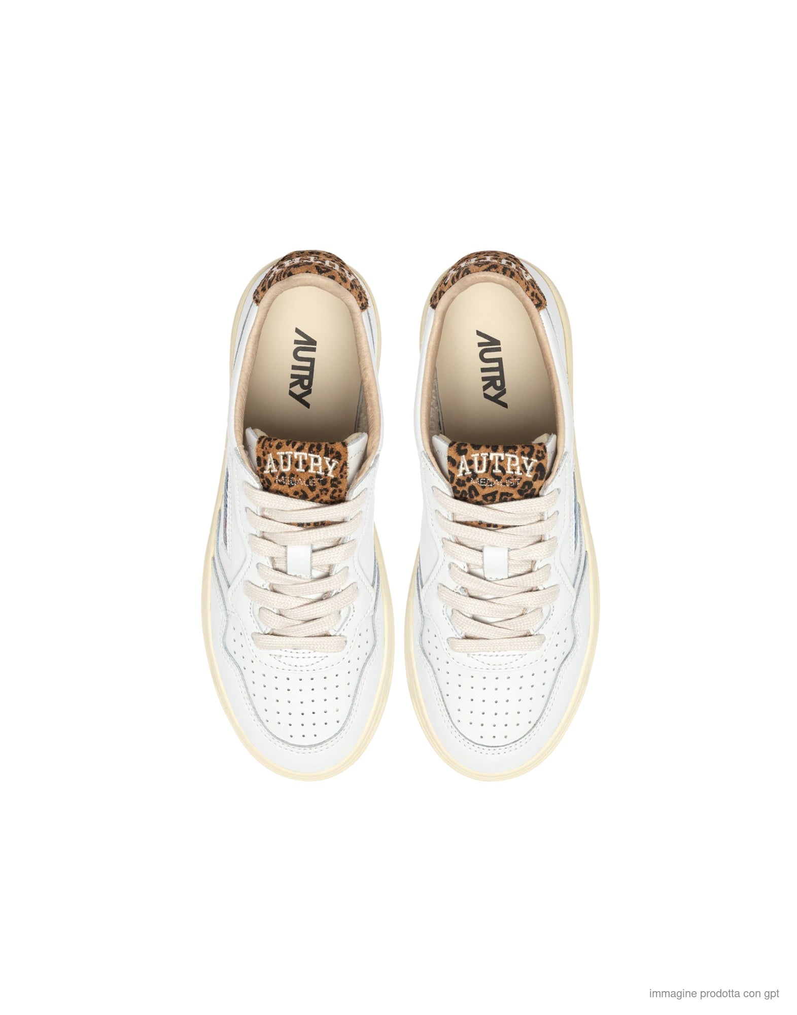 Medalist low White/Leoprint