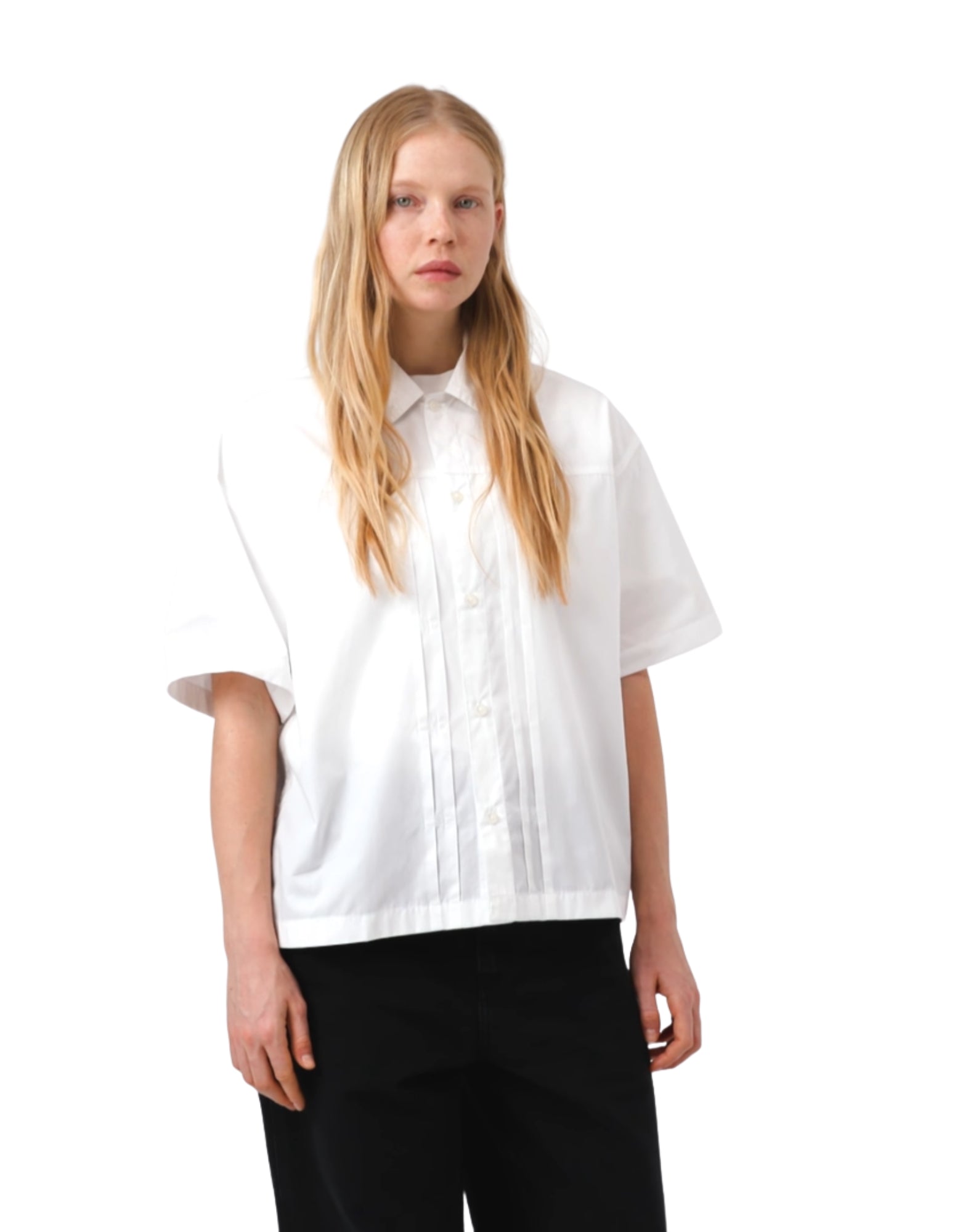 Carhartt WIP W' S/S Belmont Shirt – Chemise en popeline pour femme – Blanc I036277 02XX