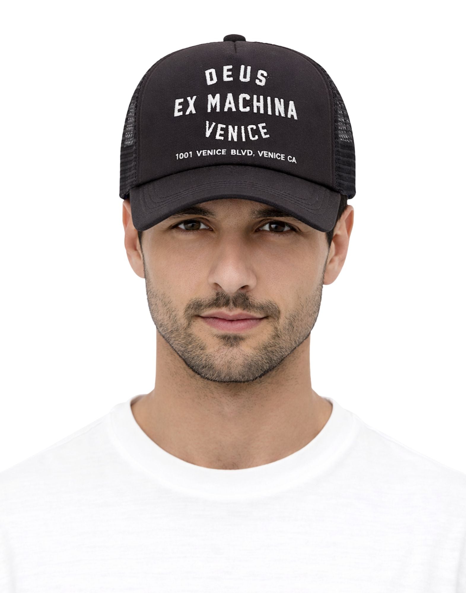 Deus Ex Machina Venice Address Trucker Cap Black Unisex D261MHA133099 VENICE BLACK