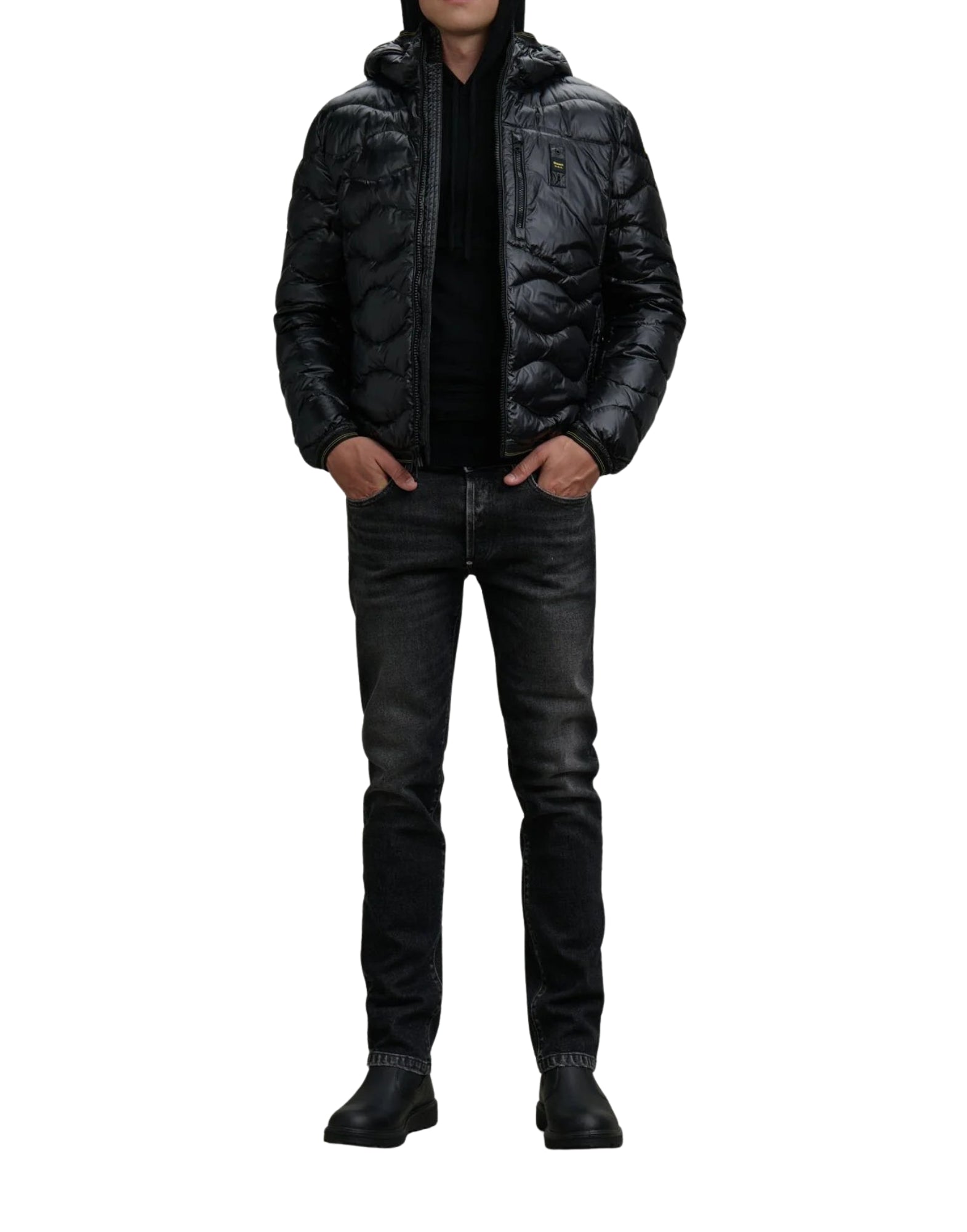 25WBLUC03074 06355 999 Schwarz - Giacche - Blauer