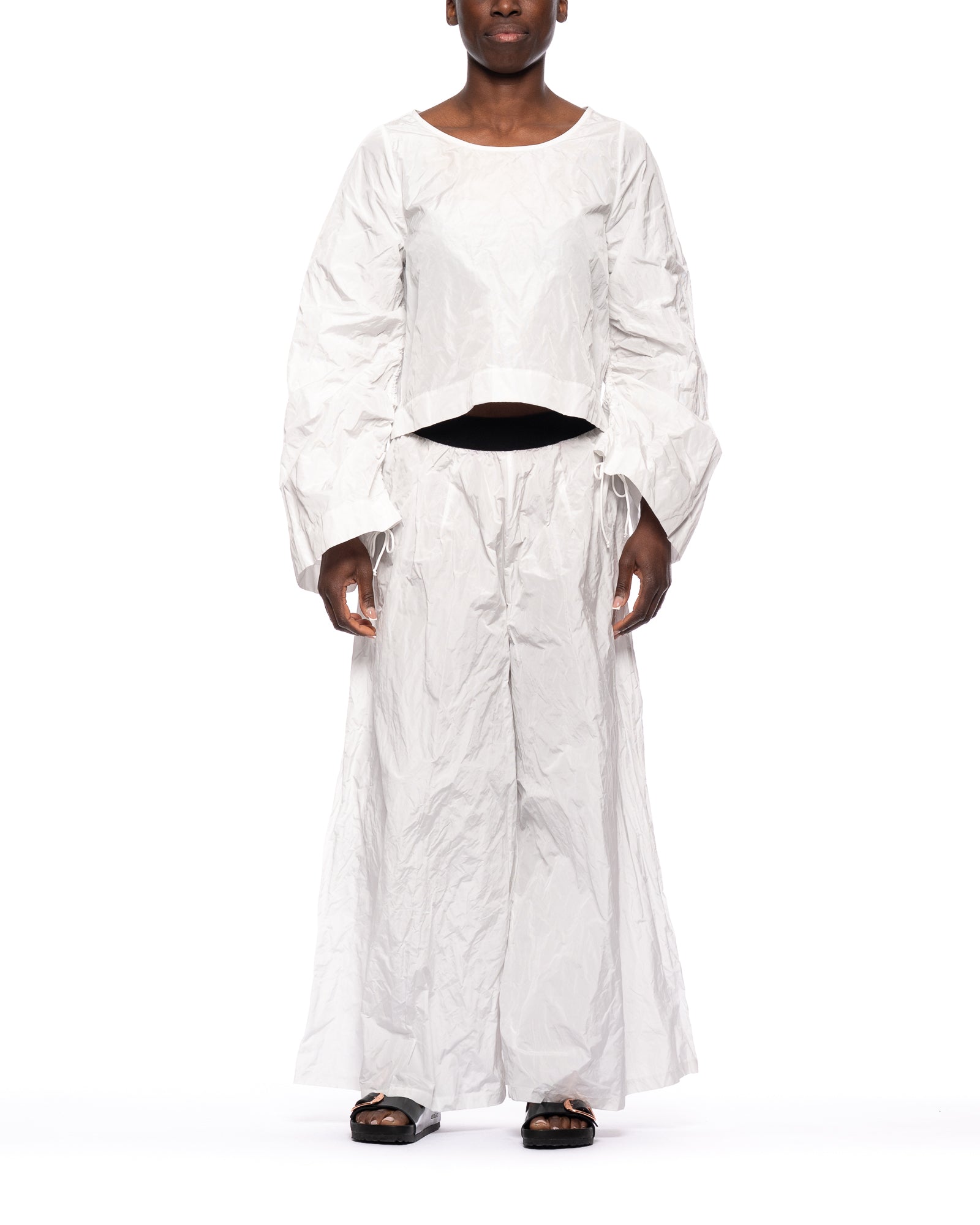 바지 여자 T366 1 White Maria Calderara