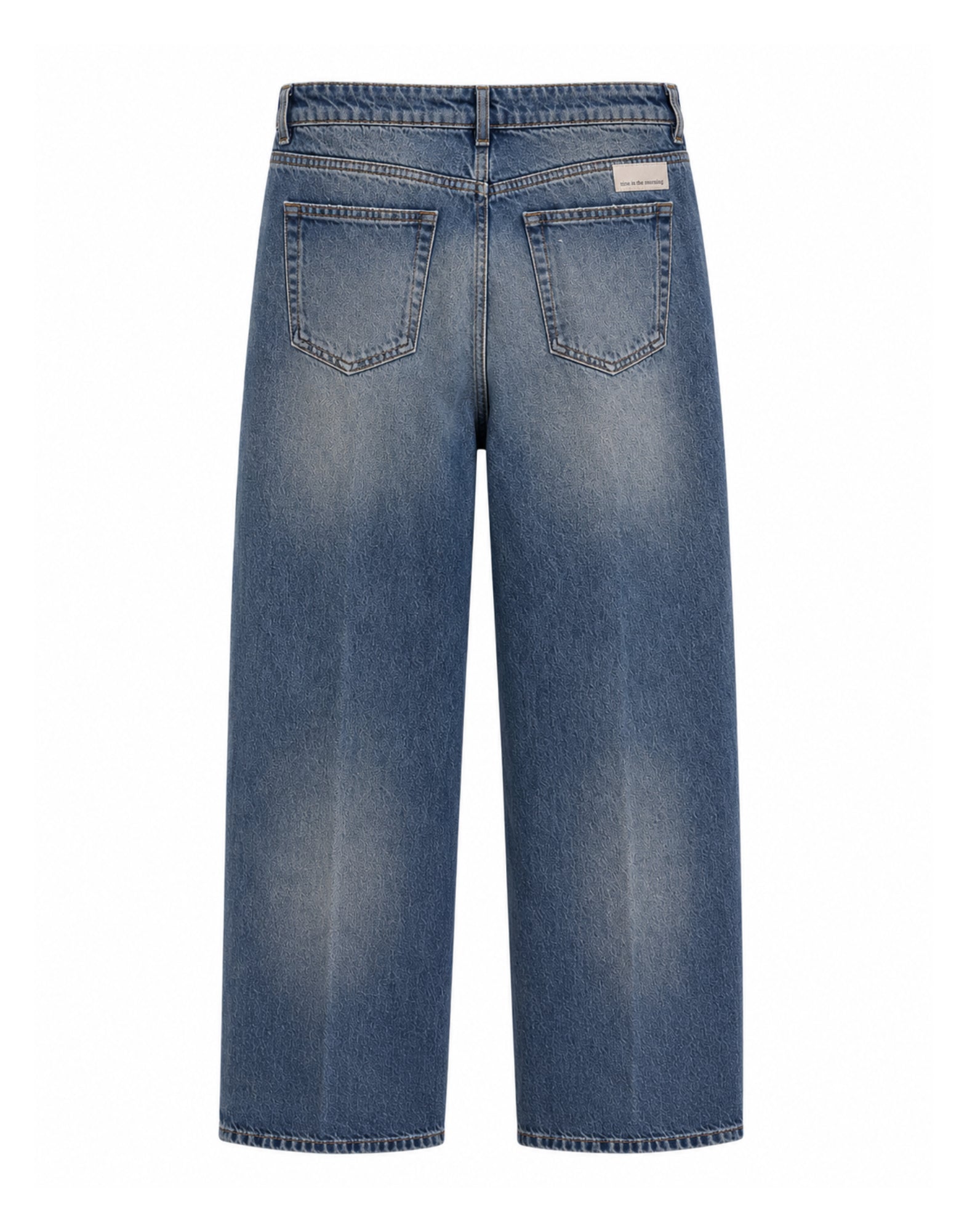 Pantalones de chico holgados y de talle bajo «Rocío», azul