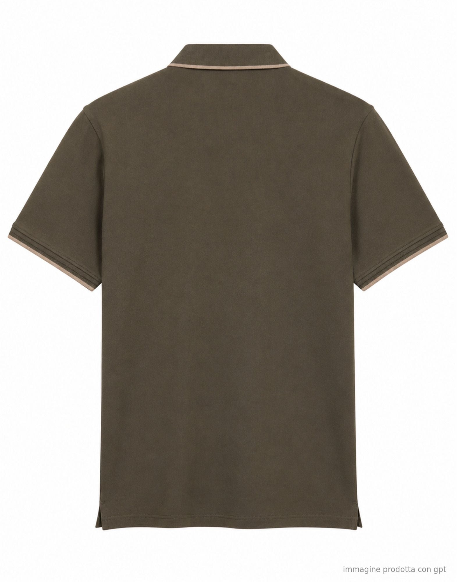Blauer Polo Damon verde oliva con ribete en contraste 26BLUT02288-007479 60H GREEN