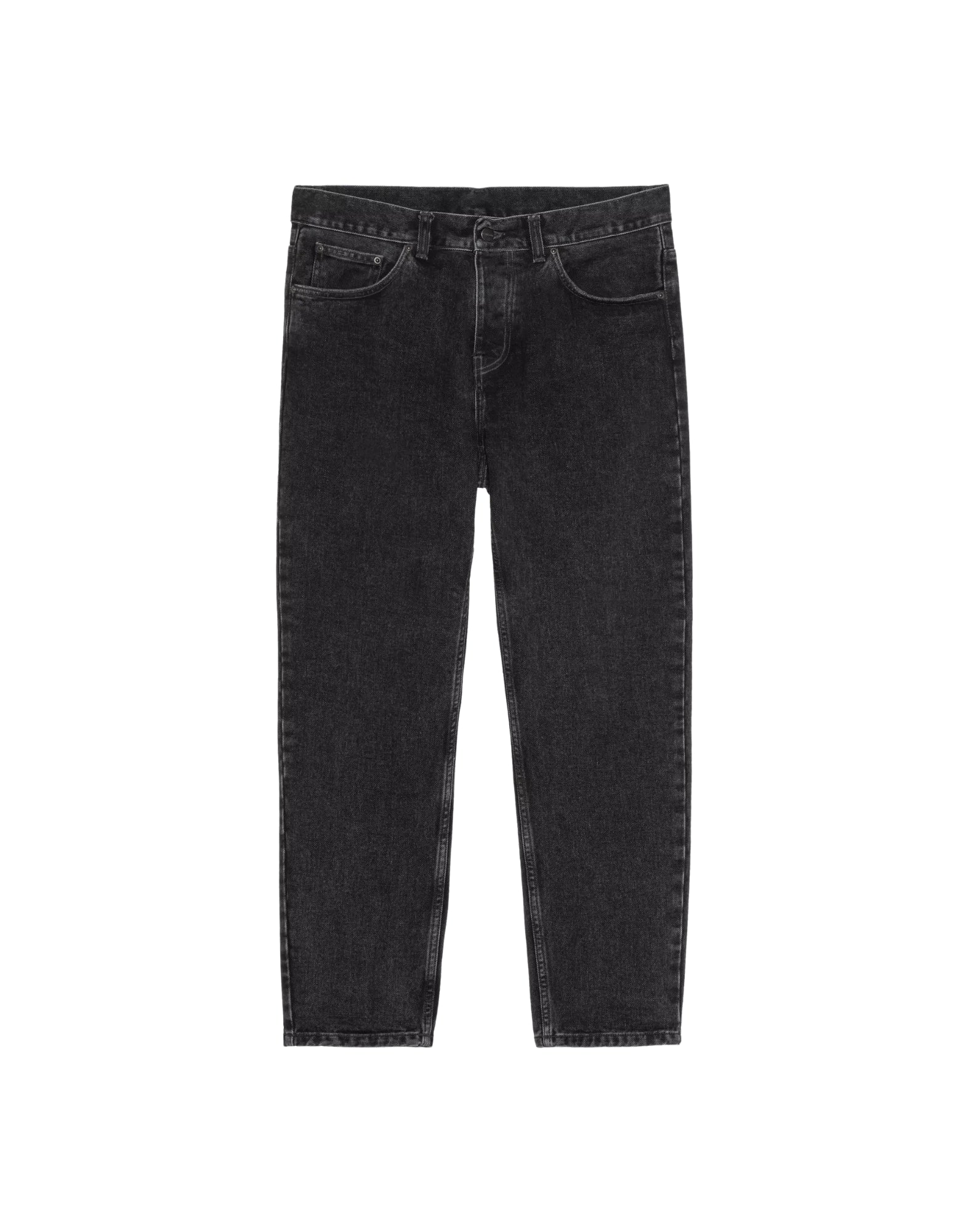 Carhartt WIP Newel Pant – Black Stone Washed Denim, Relaxed Fit I029208 89.06