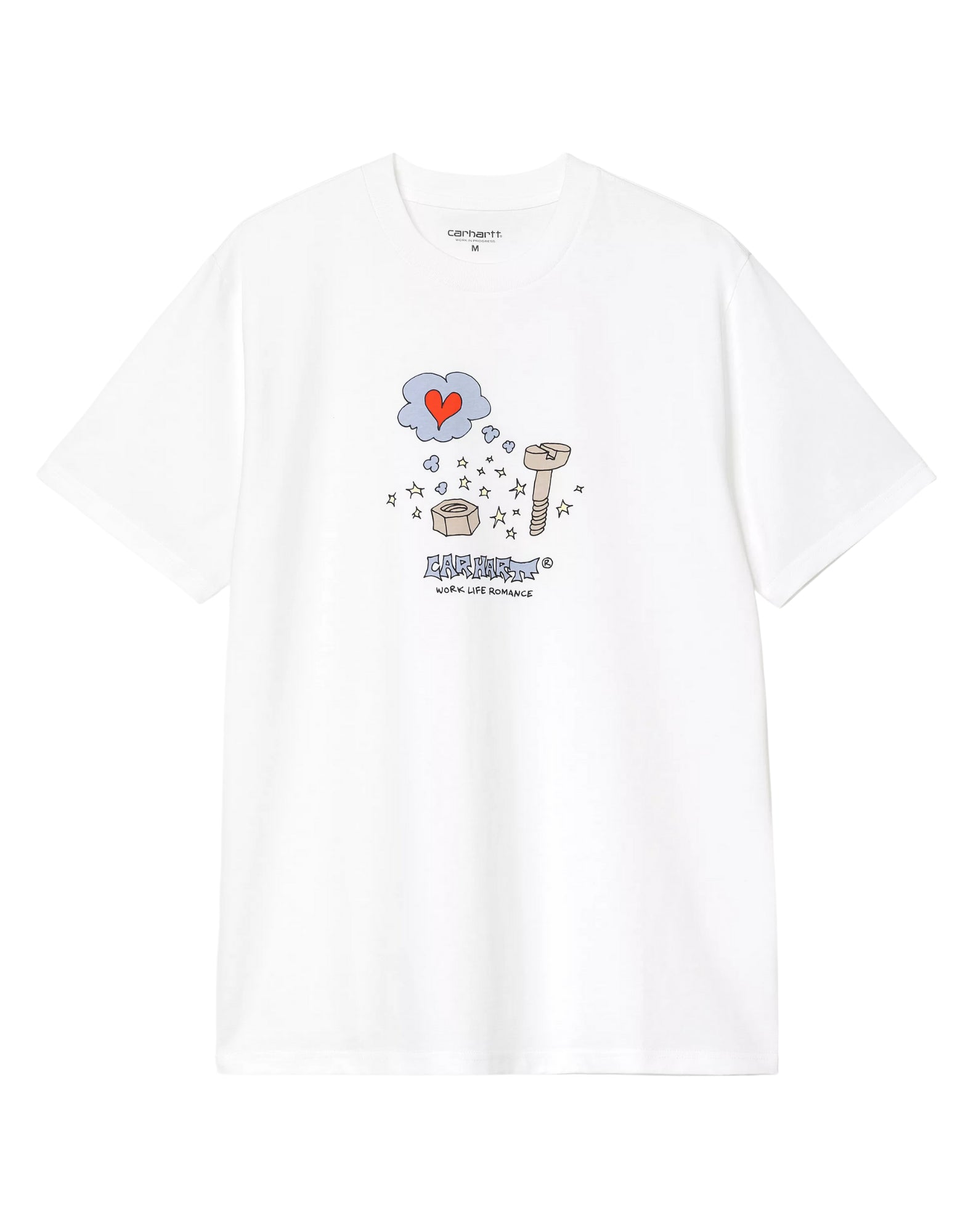 T-shirt man I035201 02XX WORK LIFE ROMANCE WHITE CARHARTT WIP