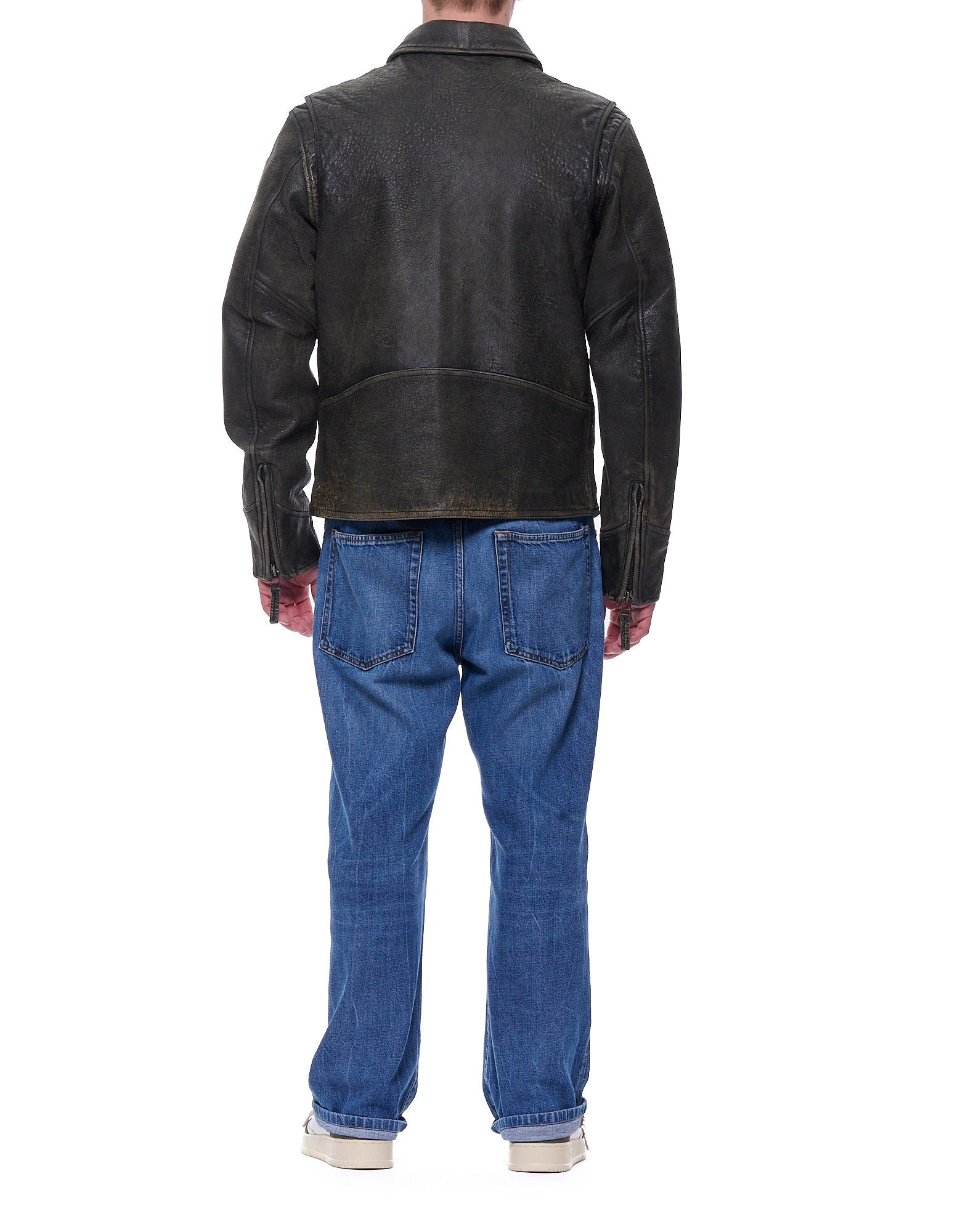 2313-7336 BLACK LEATHER JACKET - Giacche - Blauer