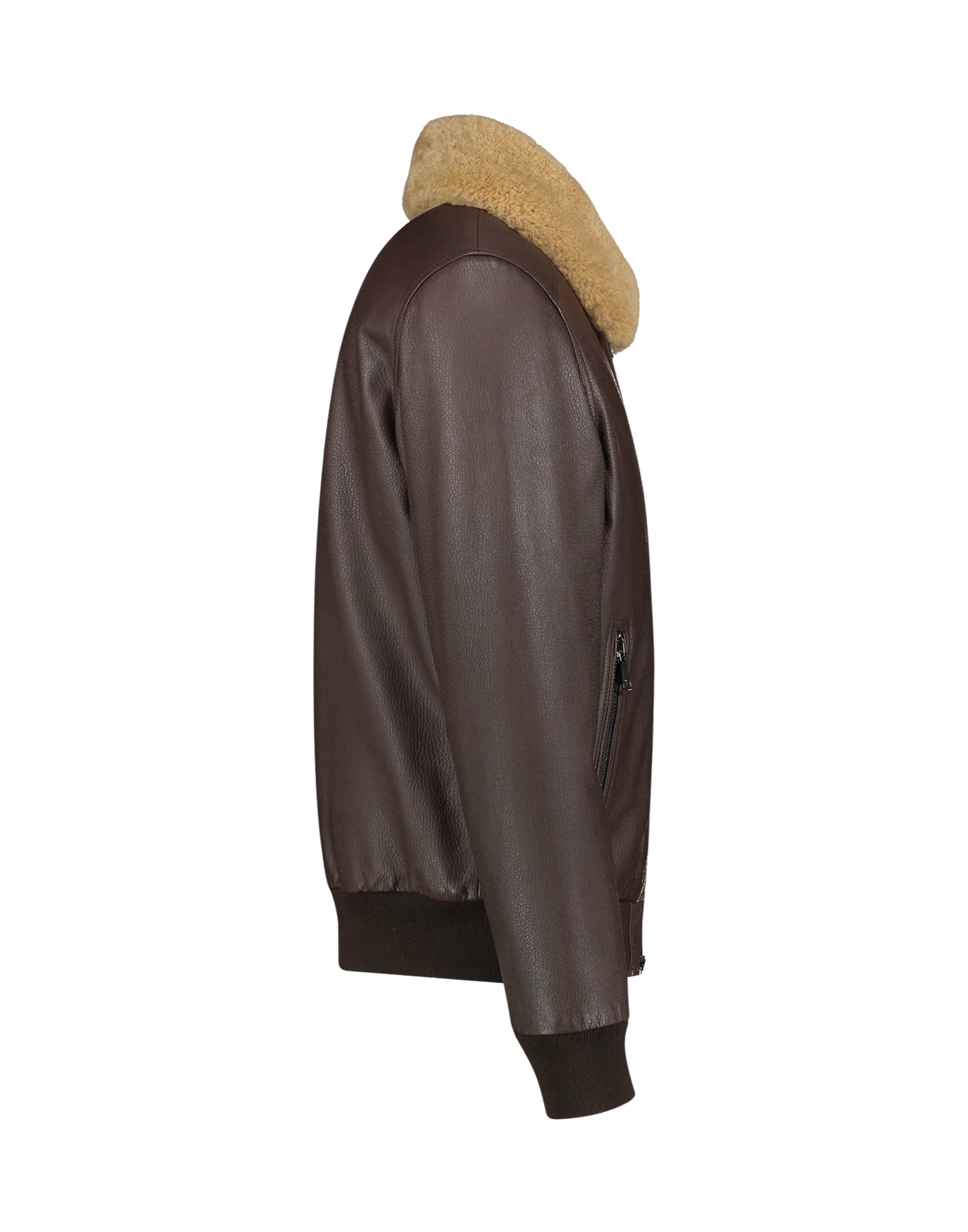 196U72 327 BROWN LEATHER AVIATOR - Giacche - AGF