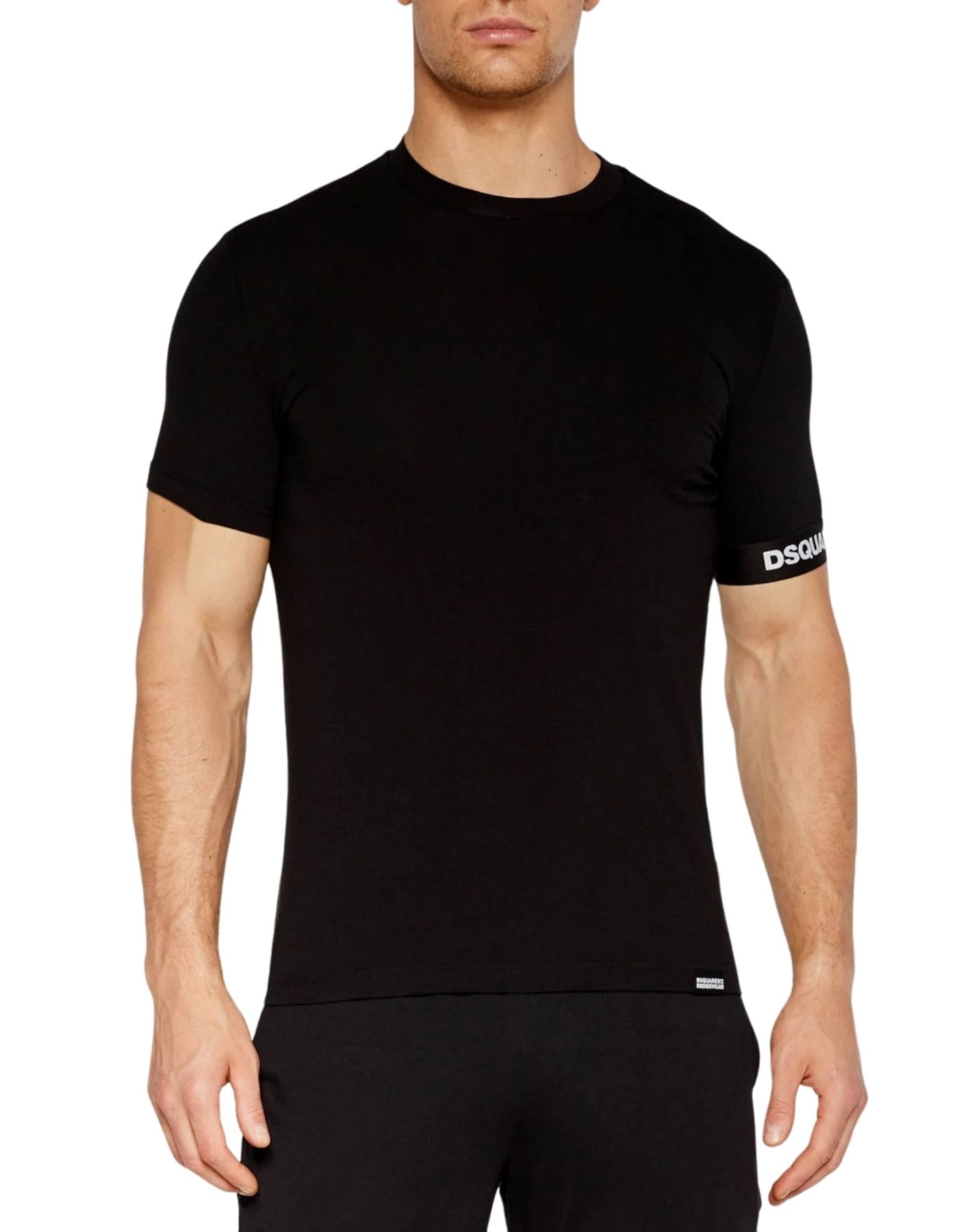T-Shirt Man D9M3S5460 001 Schwarz DSQUARED2