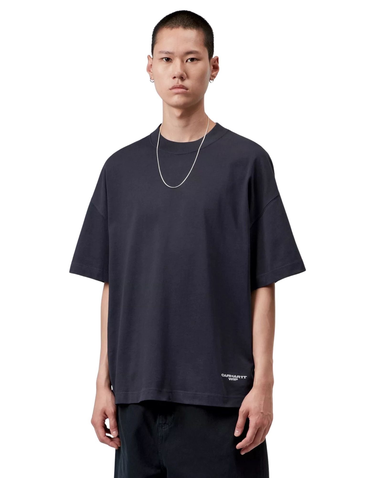 T-shirt « S/S Chapter Script » bleu marine foncé / blanc