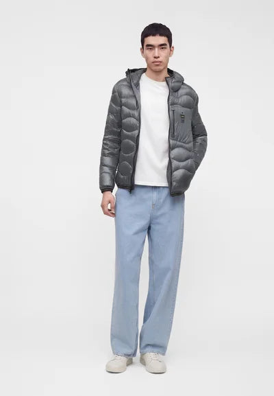 Wave Down Coat Rock Grey