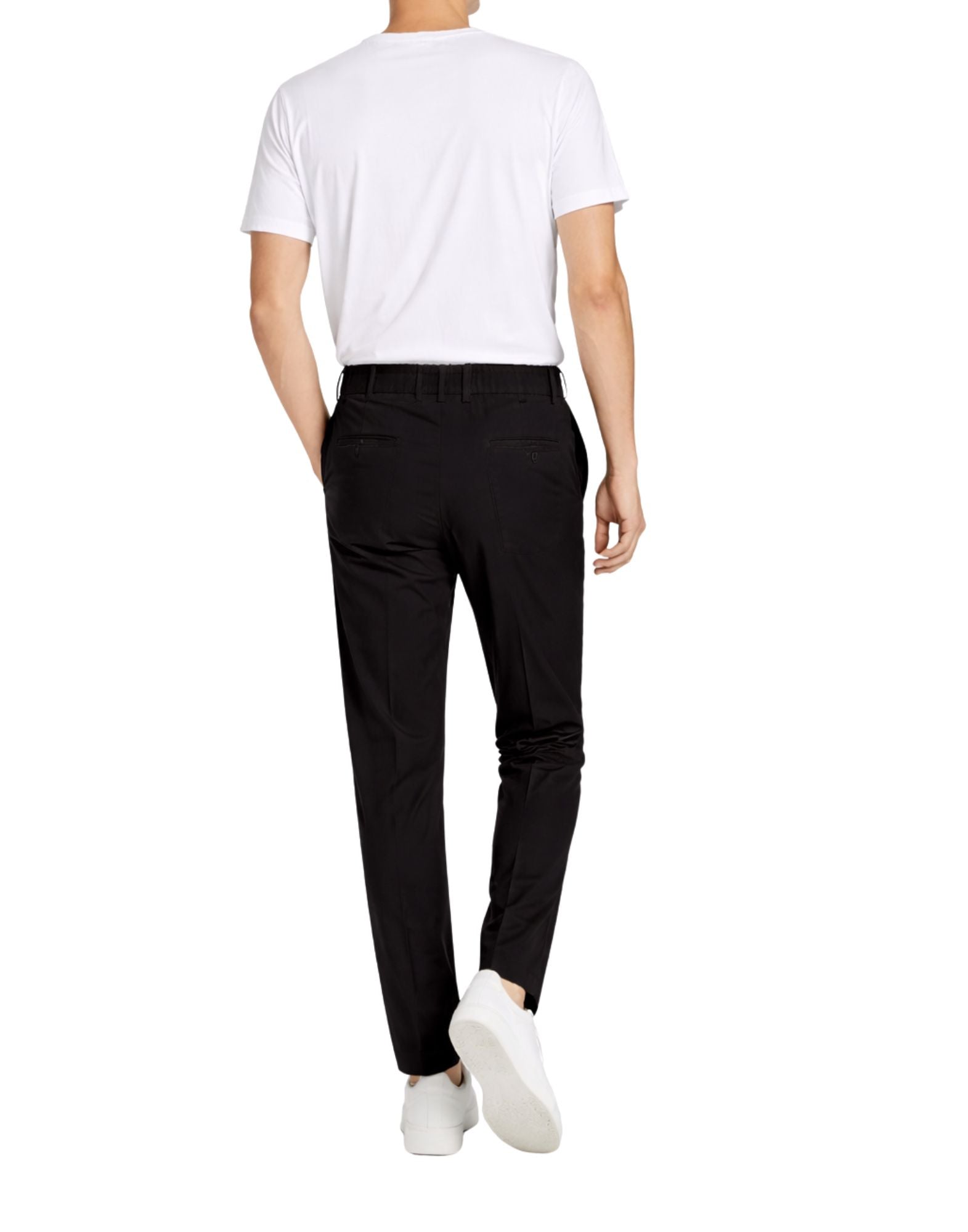 Unity Wonder men’s SofTech trousers in black with pleats and regular fit PA-WONDER BLACK