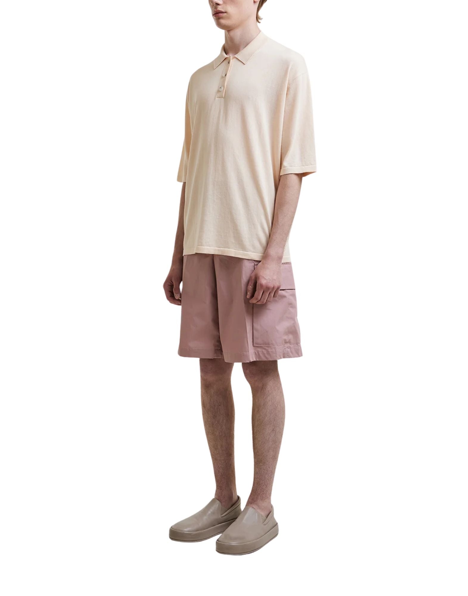 Hevò Men’s Polo Knitwear Marpiccolo Cotton Oversized Three-Button Closure MARPICCOLO 0435 1007