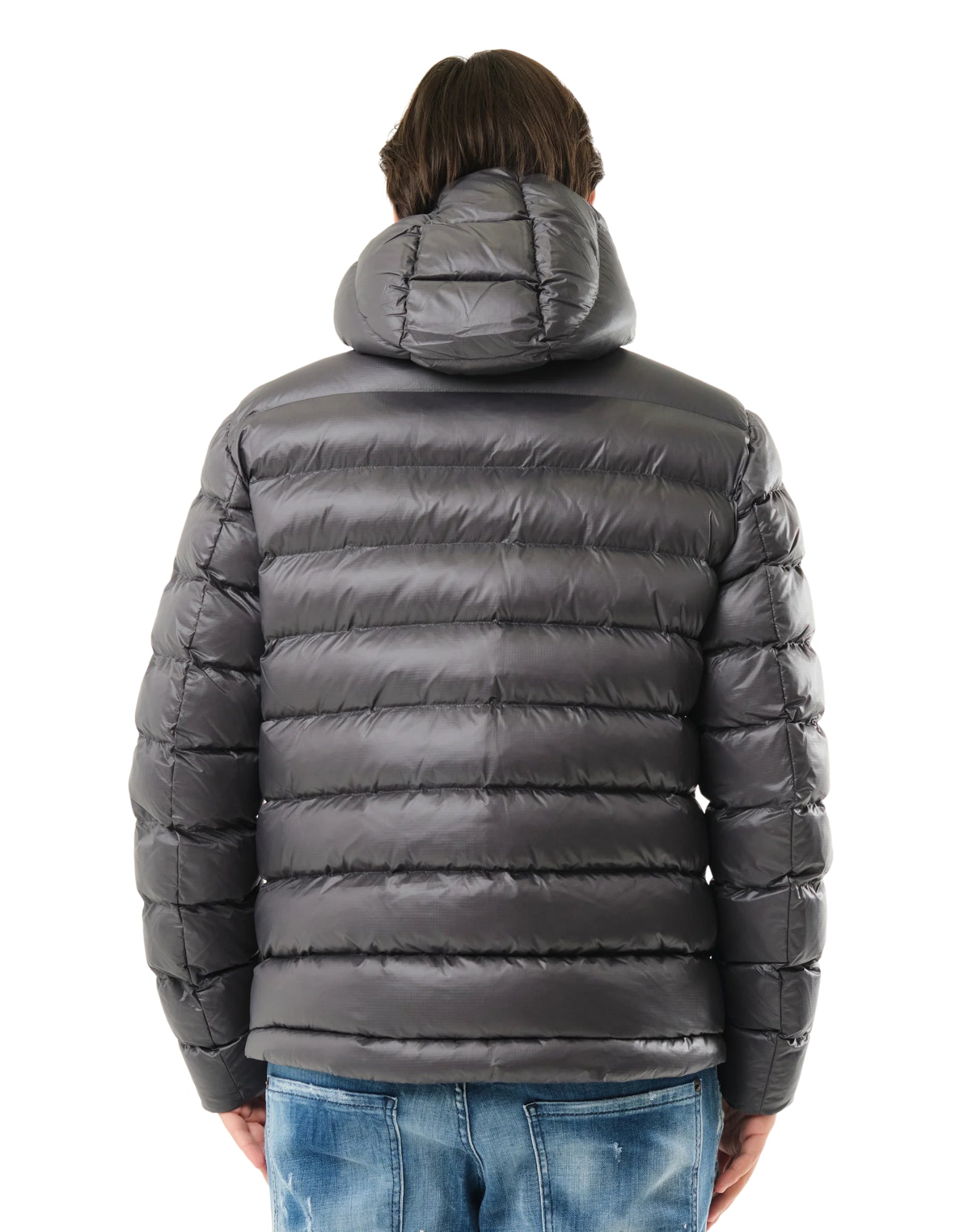 Blauer USA Adams Eco Nylonjacka Herrhuva Mörkgrå 25BLUC02079 5958 978EI GRÖN