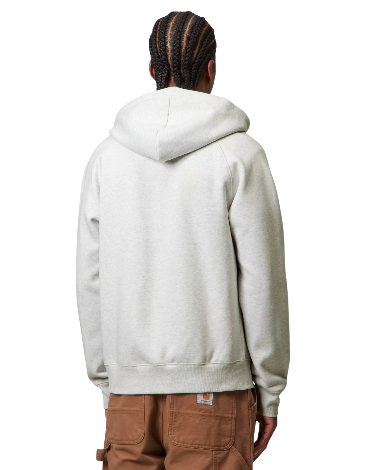 I033664 00JXX GREY HOODED JACKET - Felpe - CARHARTT WIP