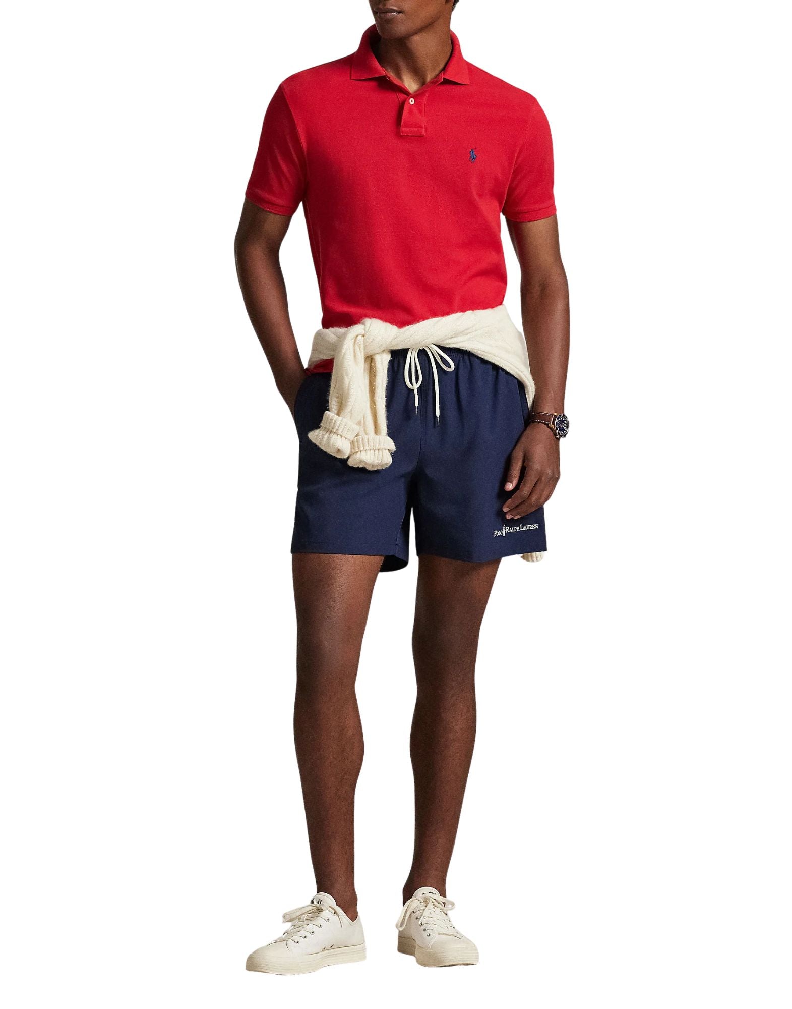 Polo Ralph Lauren 5.75-Inch Traveler Classic Swim Trunk Cruise Navy Men’s 710P07272502 CLASSIC BLUE