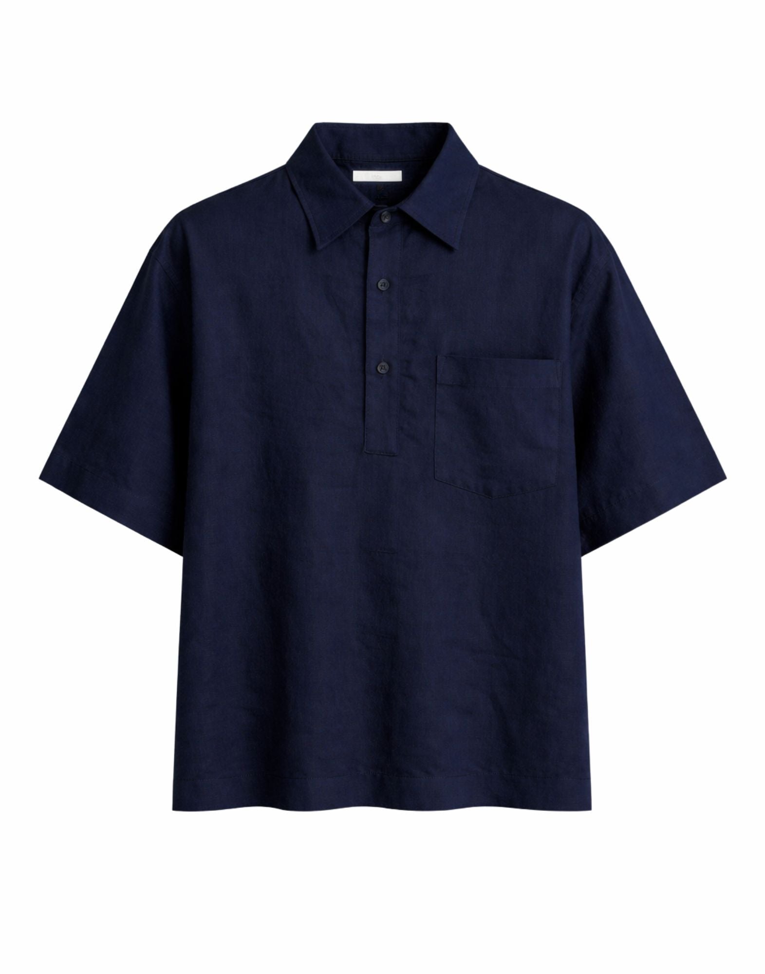 Camicia Hevò Montursi in Misto Lino Blu Navy per Uomo 060 MONTURSI SC L707 4013