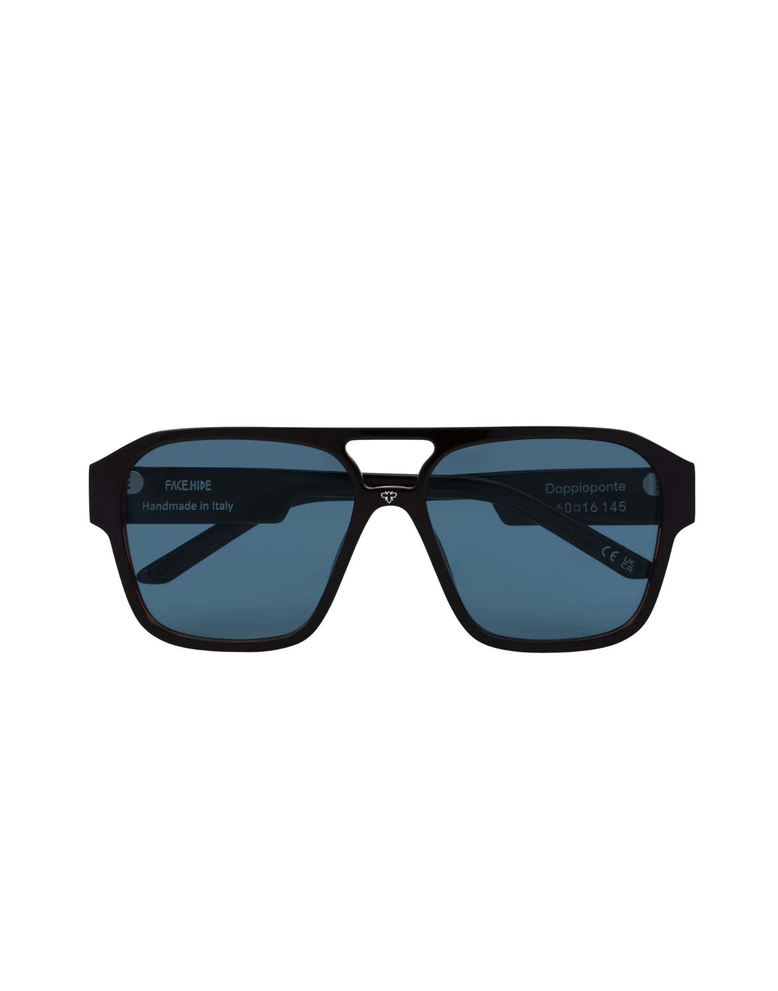 Sunglass unisex DOPPIO PONTE BLACK BLUE FACE.HIDE