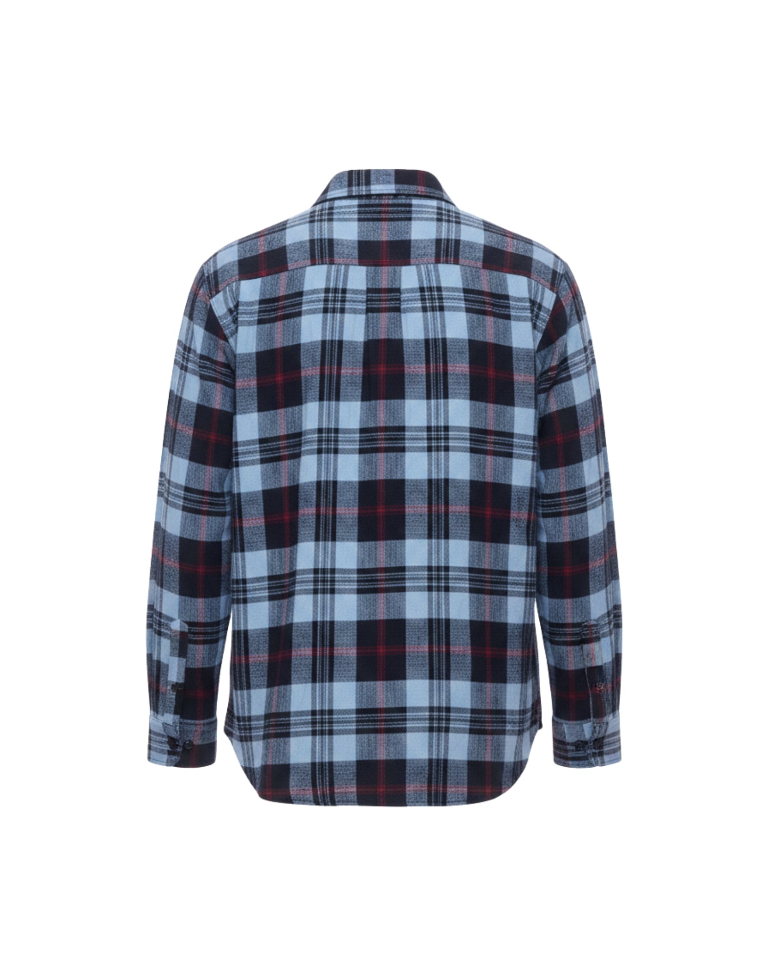 Costumein Men’s Checked Cotton Shirt Light Blue and Navy Made in Italy Z78 480 LIGHT BLUE SHIRT ETHAN MOULTON