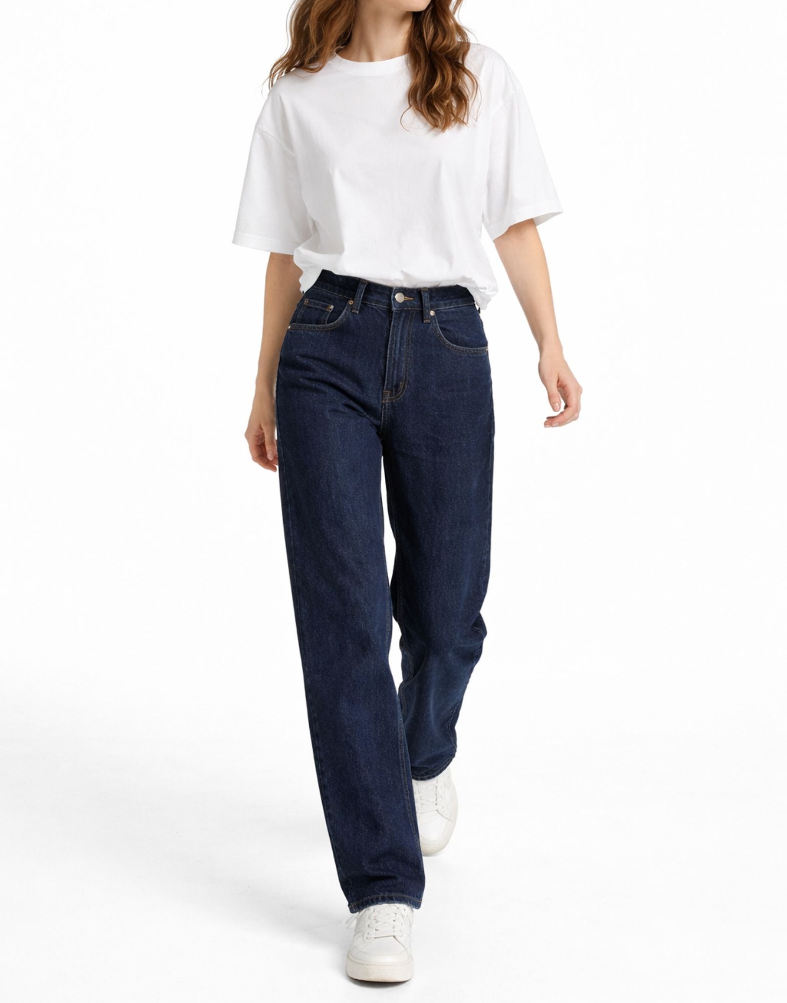 Woodbird WBCarla 90s Rinse Jeans Jeans da donna blu anni '90 2235-101 BLU